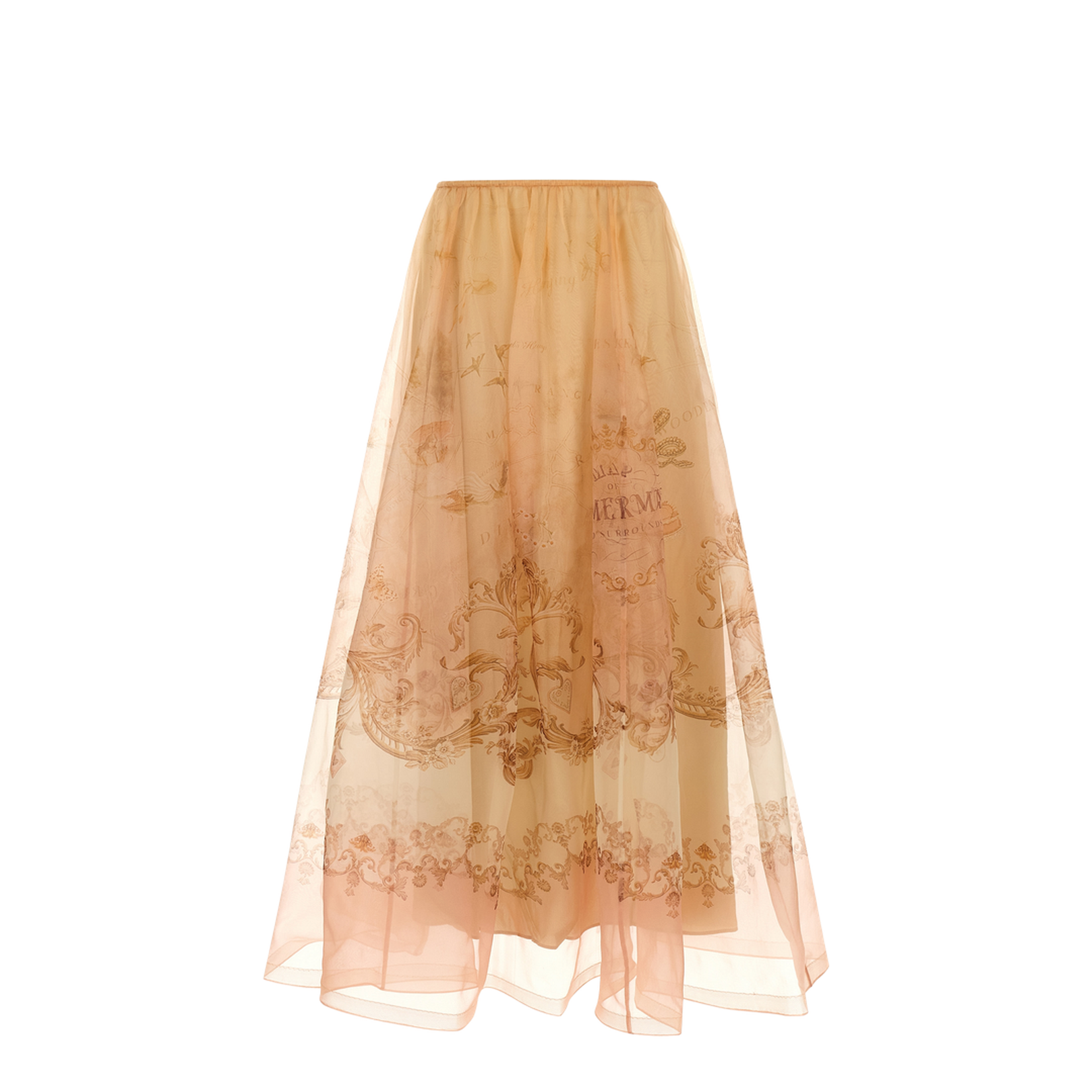 Hypnotic Organza Maxi Skirt