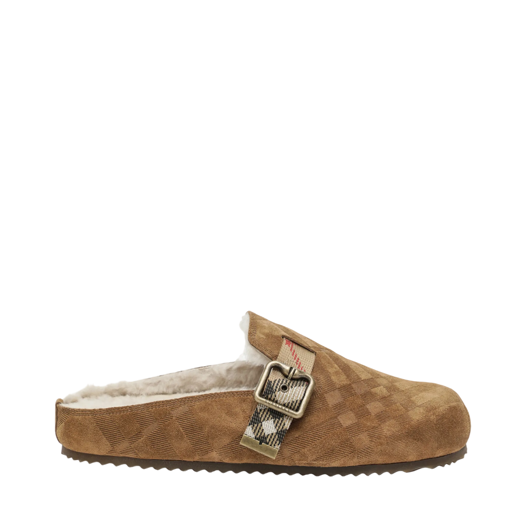 MAYFEYR - Burberry - Urchin Clog In Shearling Check Jute - 8127776176640C1824