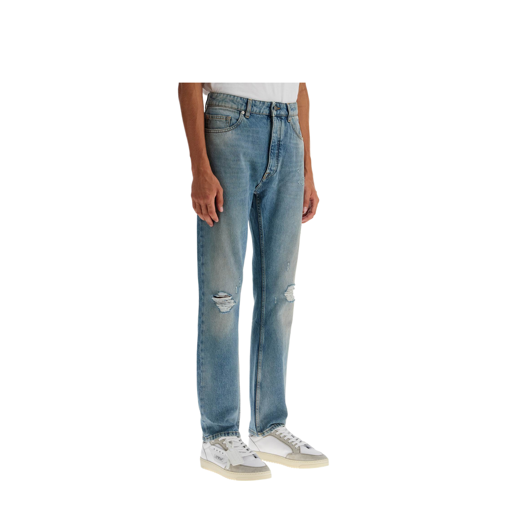 Monogram-Print Jeans