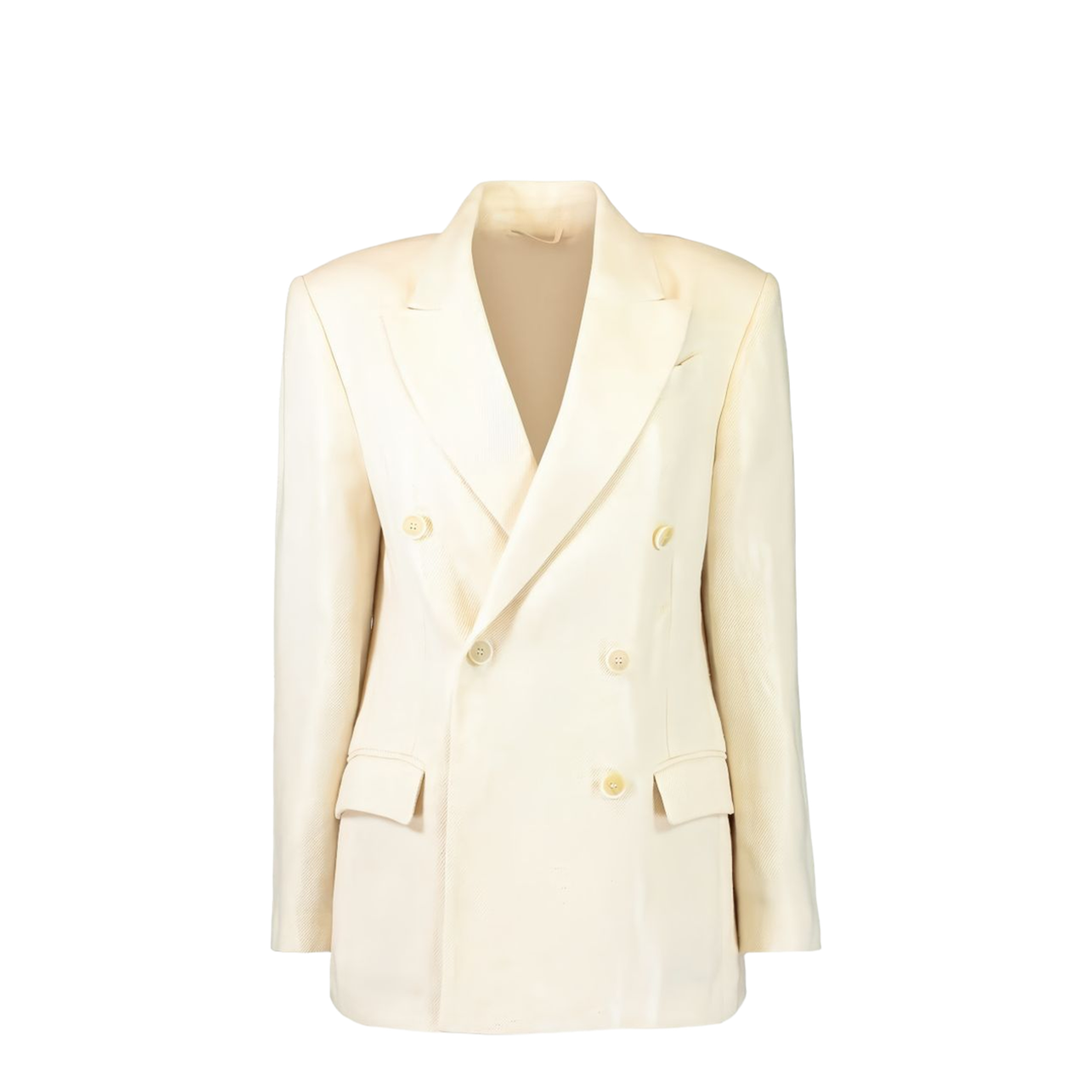 Women's Double-Breasted Blazer - Natural