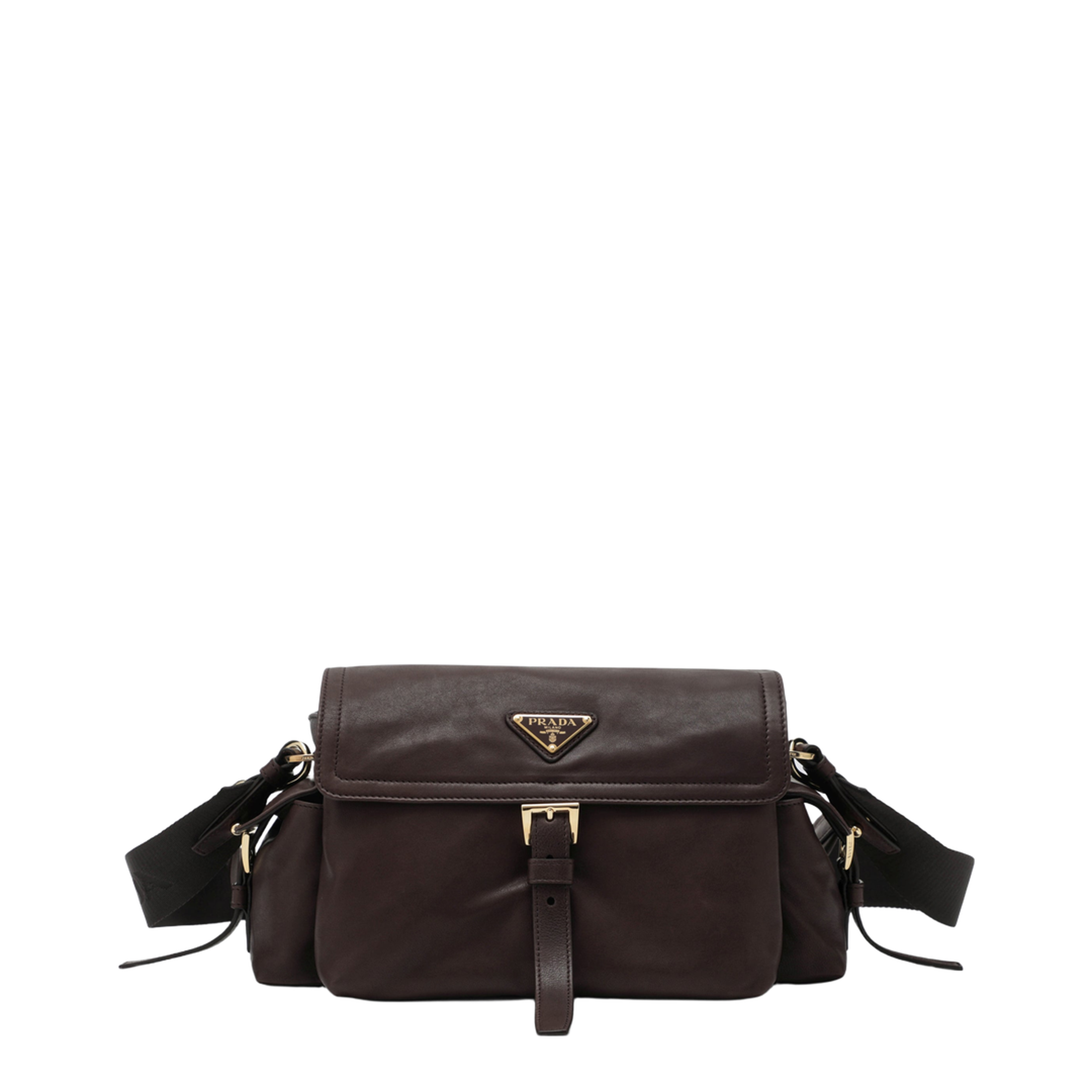 Explore Medium Nappa Leather Shoulder Bag - Sienna (Brown)