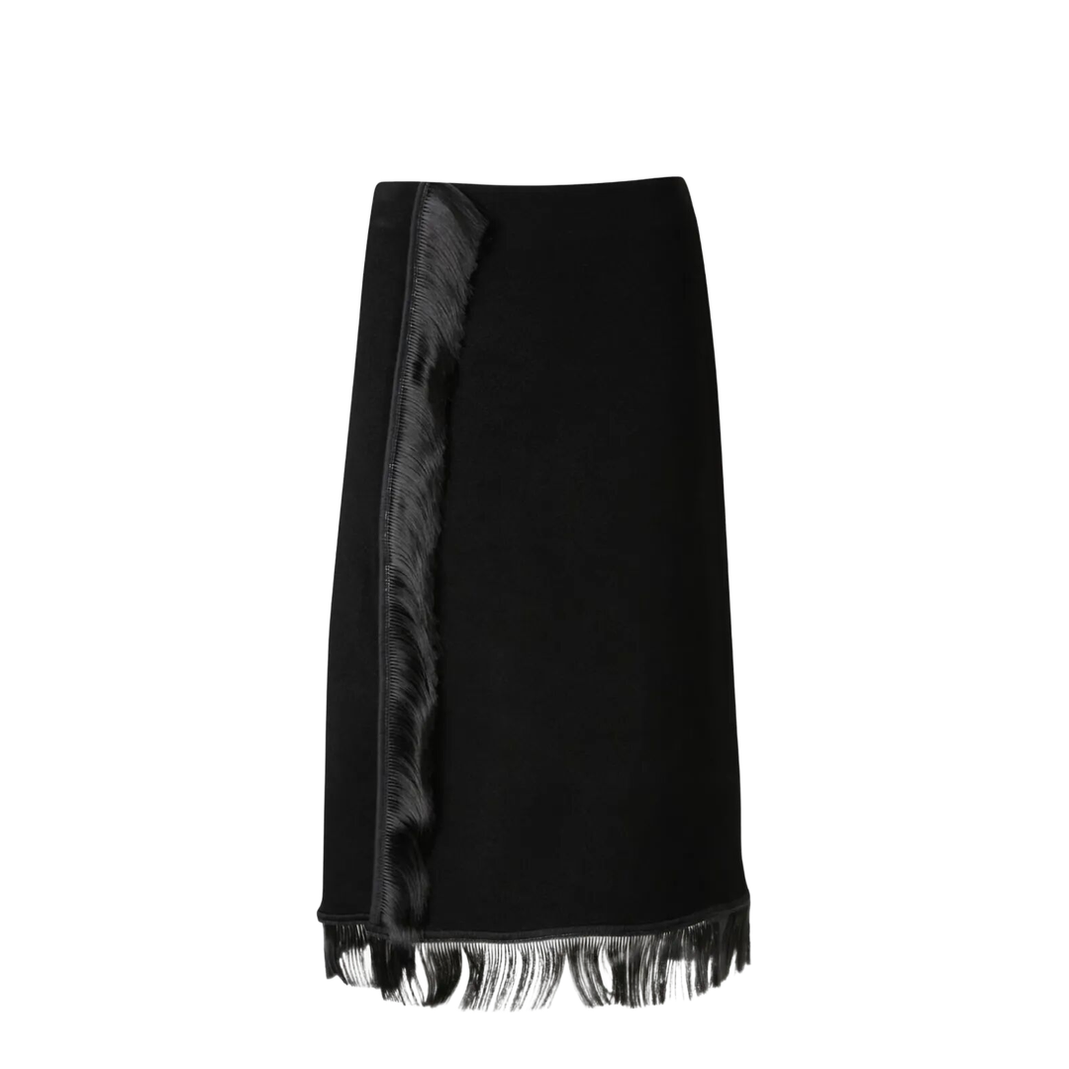 Midi Skirt With Fringes
