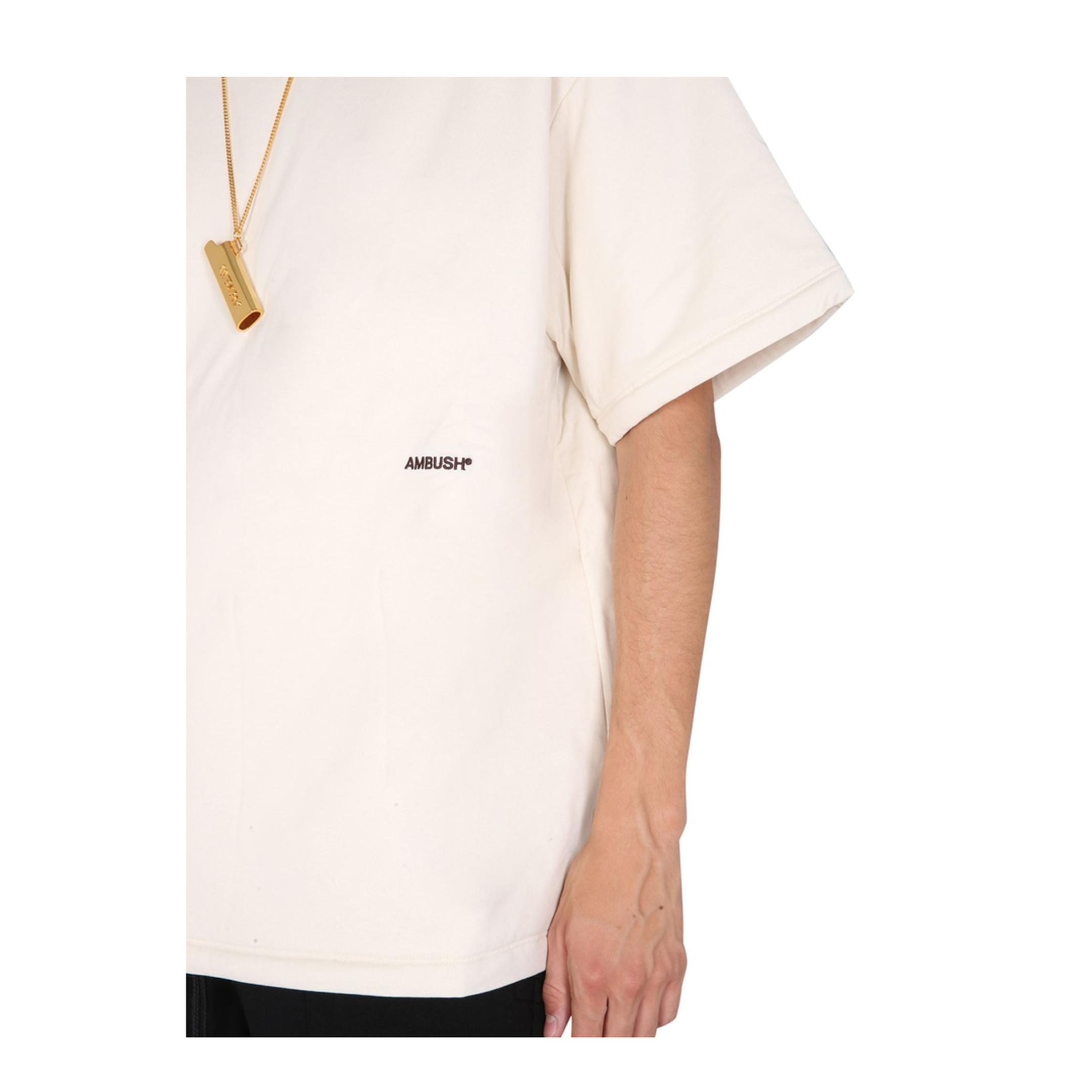MAYFEYR - AMBUSH - Padded T Shirt With Embroidered Logo - BMAA013F21JER0020404