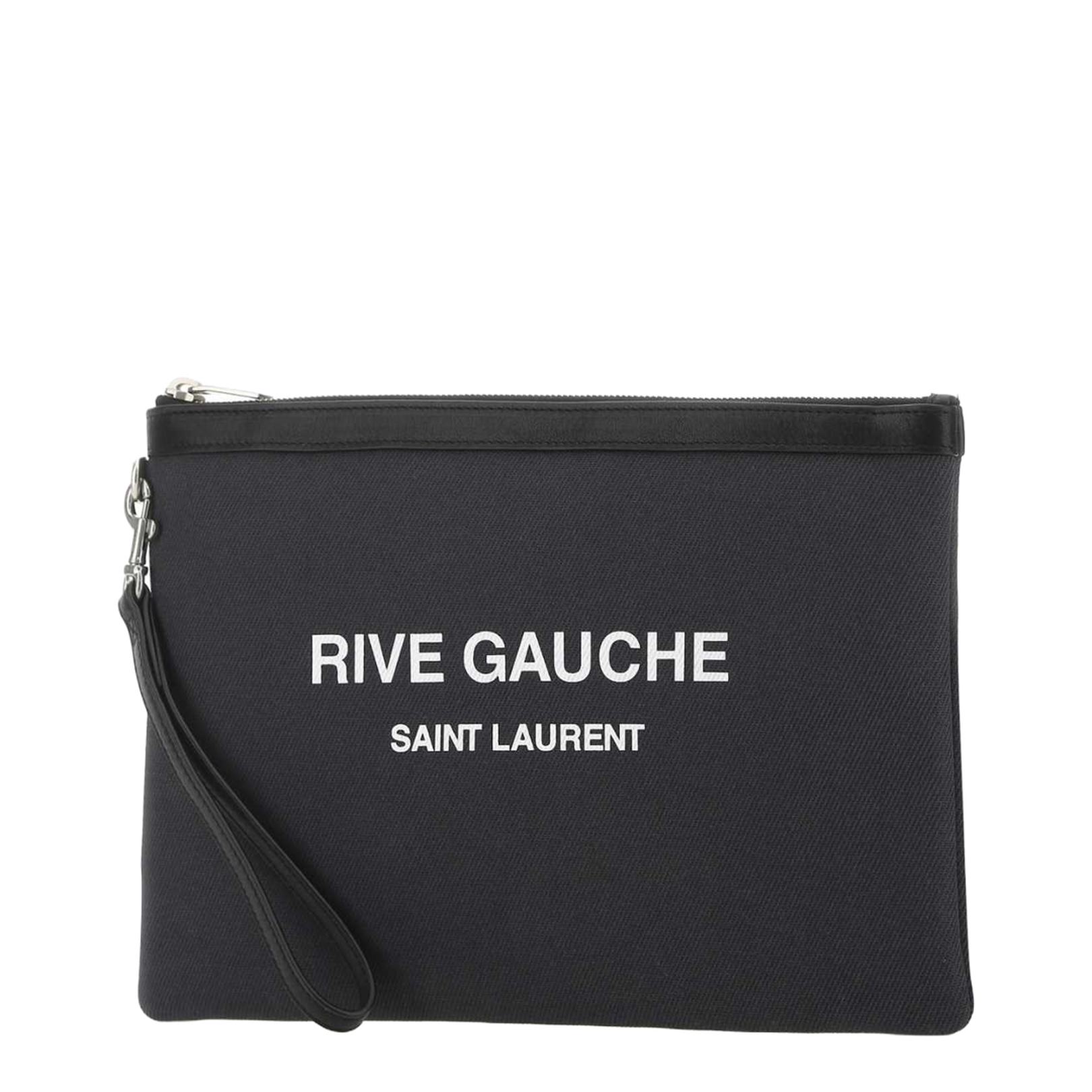 Charcoal Canvas Rive Gauche Clutch