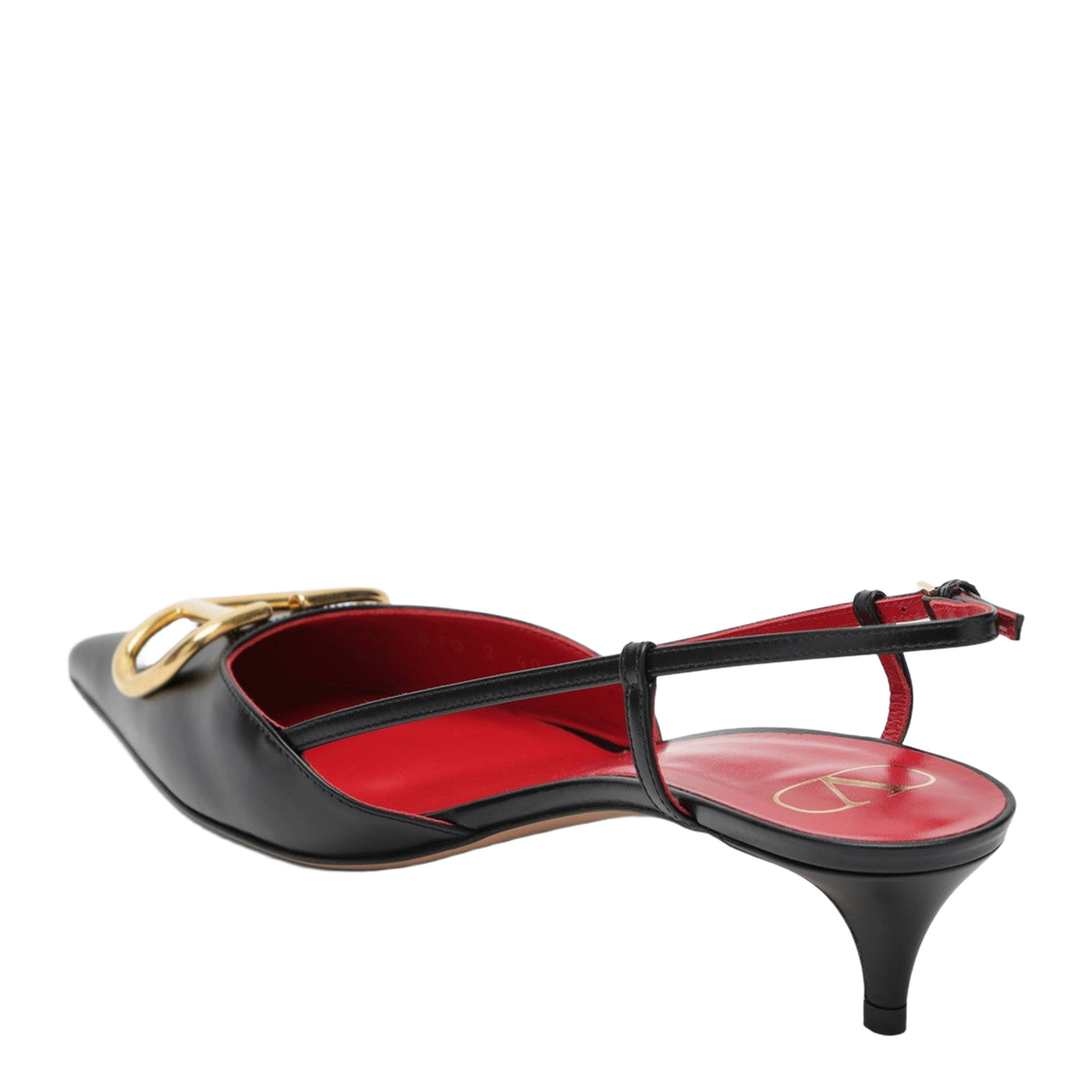 Black Vlogo Signature Slingback Pumps