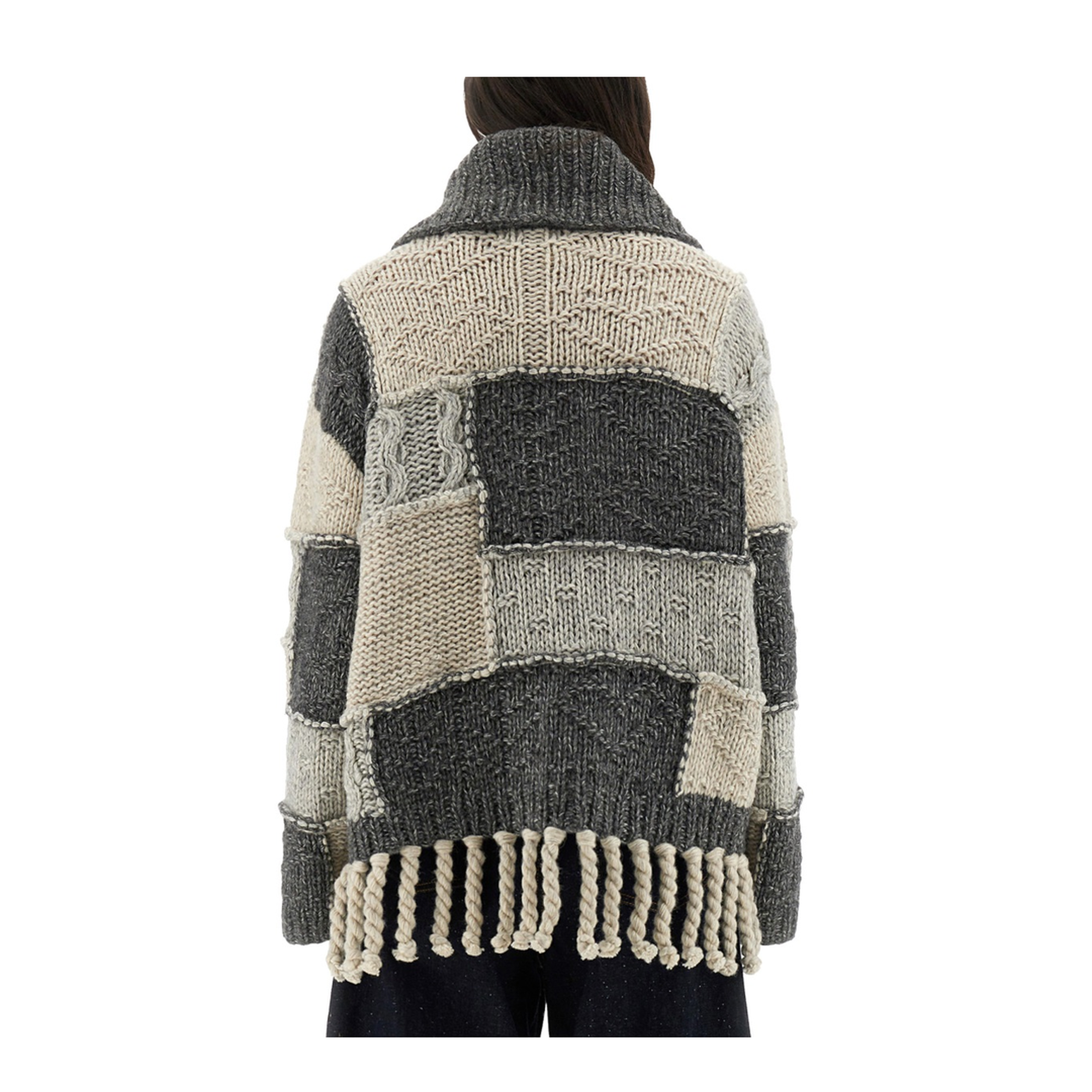 Patchwork Jersey with Bangs