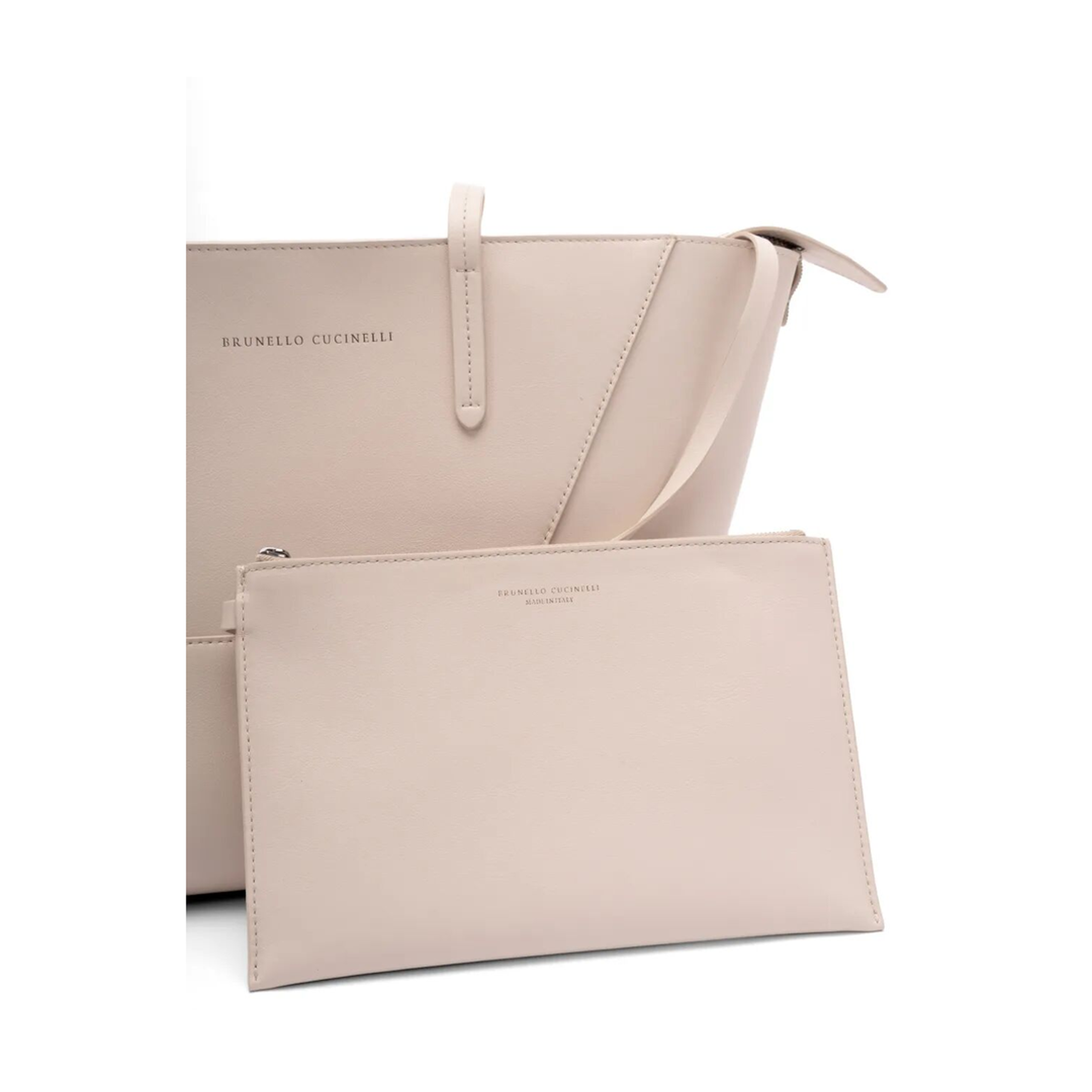 MAYFEYR - Brunello Cucinelli - Leather Tote Bag With Pouch - MBXAD2573
