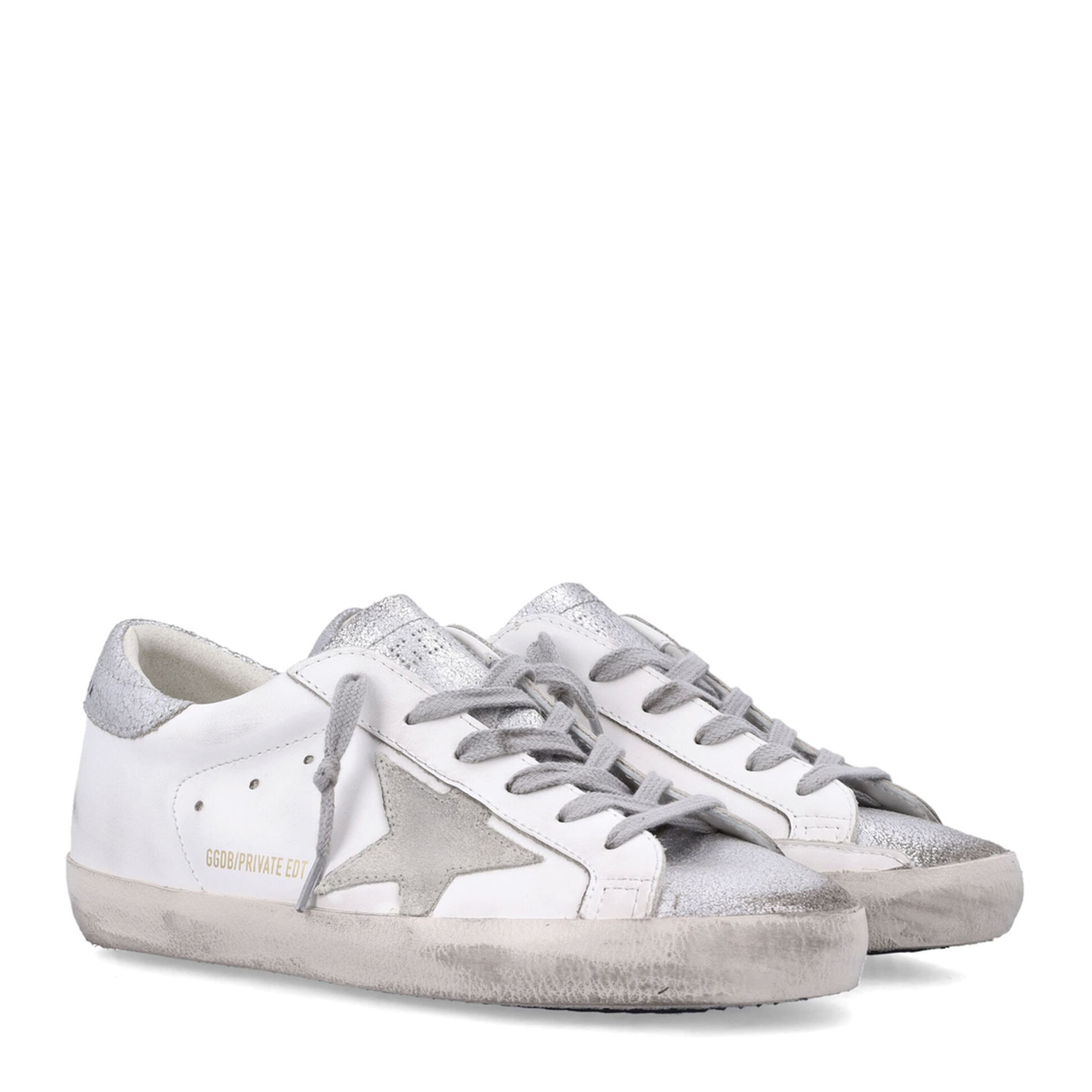 Super-Star Leather Upper and List Suede Star Laminated Suede Toe and Heel