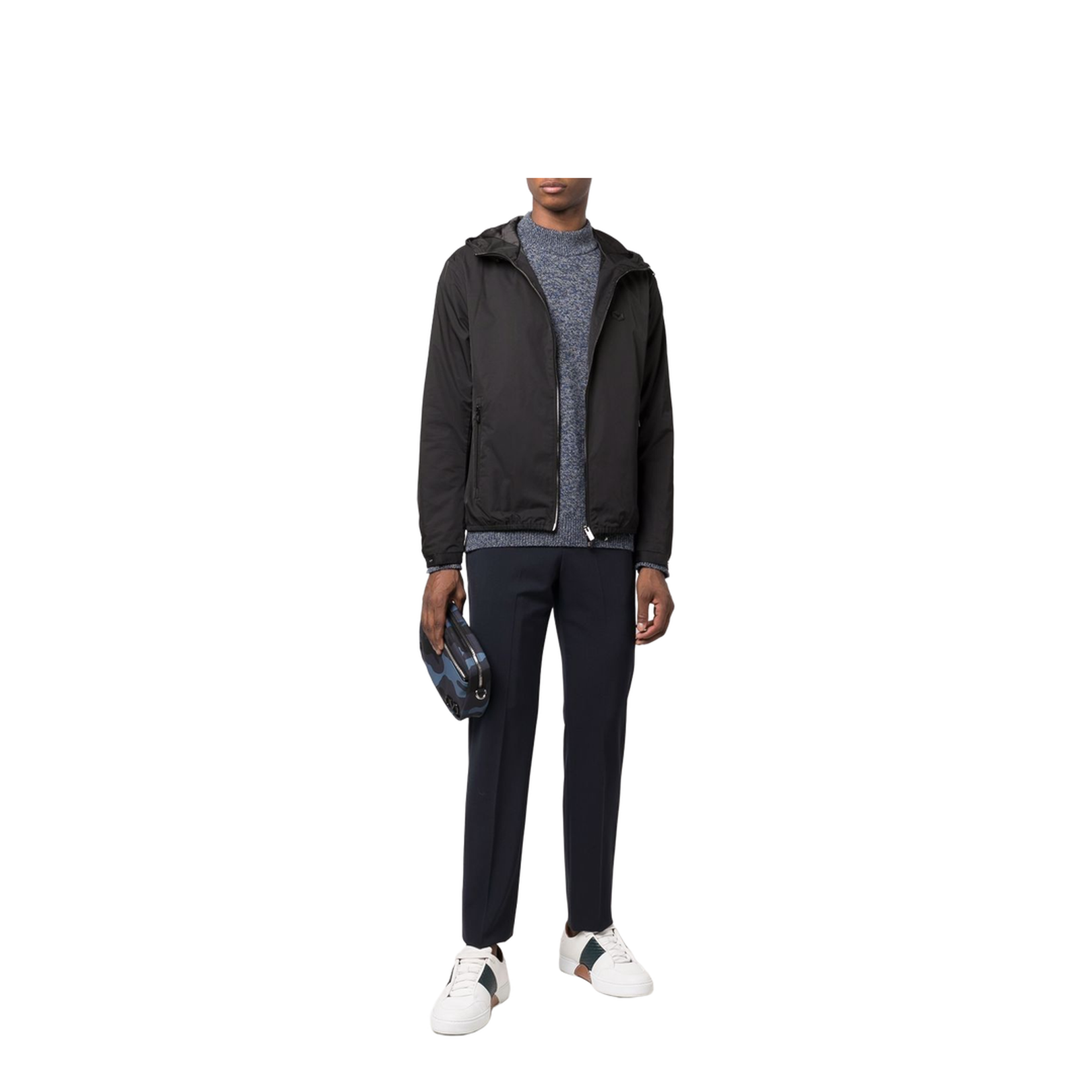 Hooded Blouson Jacket
