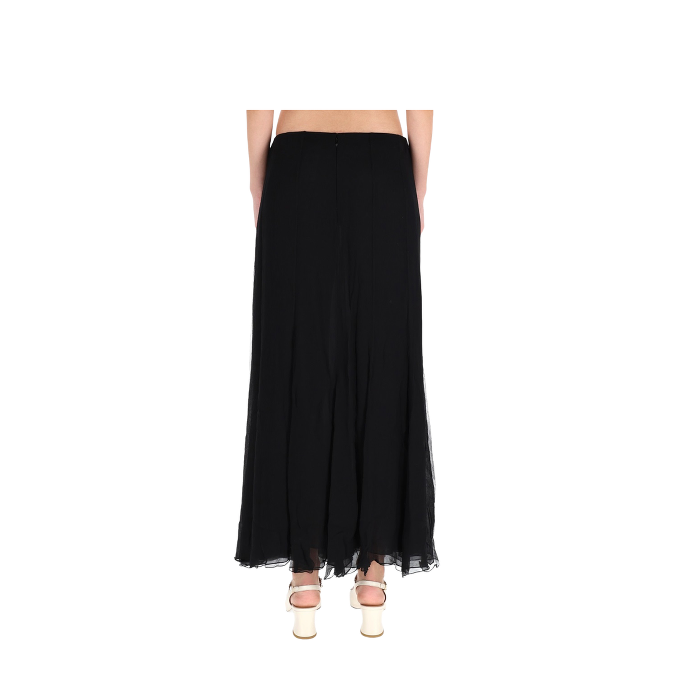 Silk Muslin Maxi Skirt