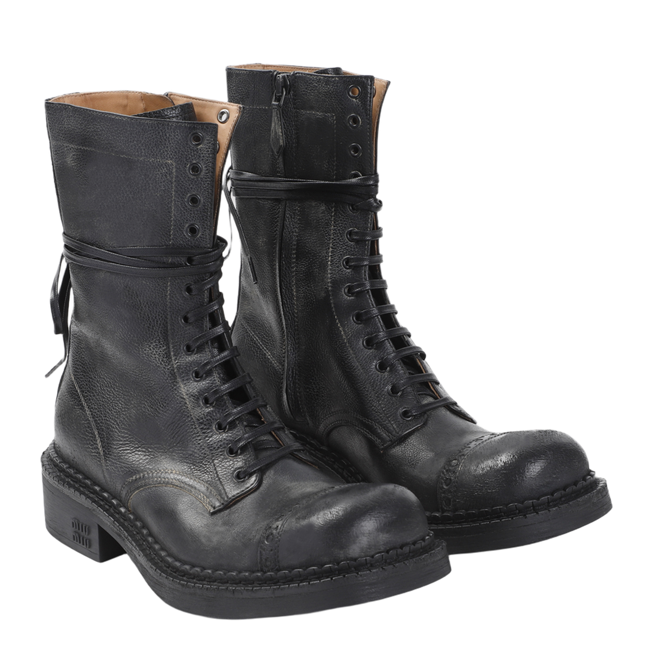 MAYFEYR - Miu Miu - Laced Ankle Boots - 5U316EFG0352KJ