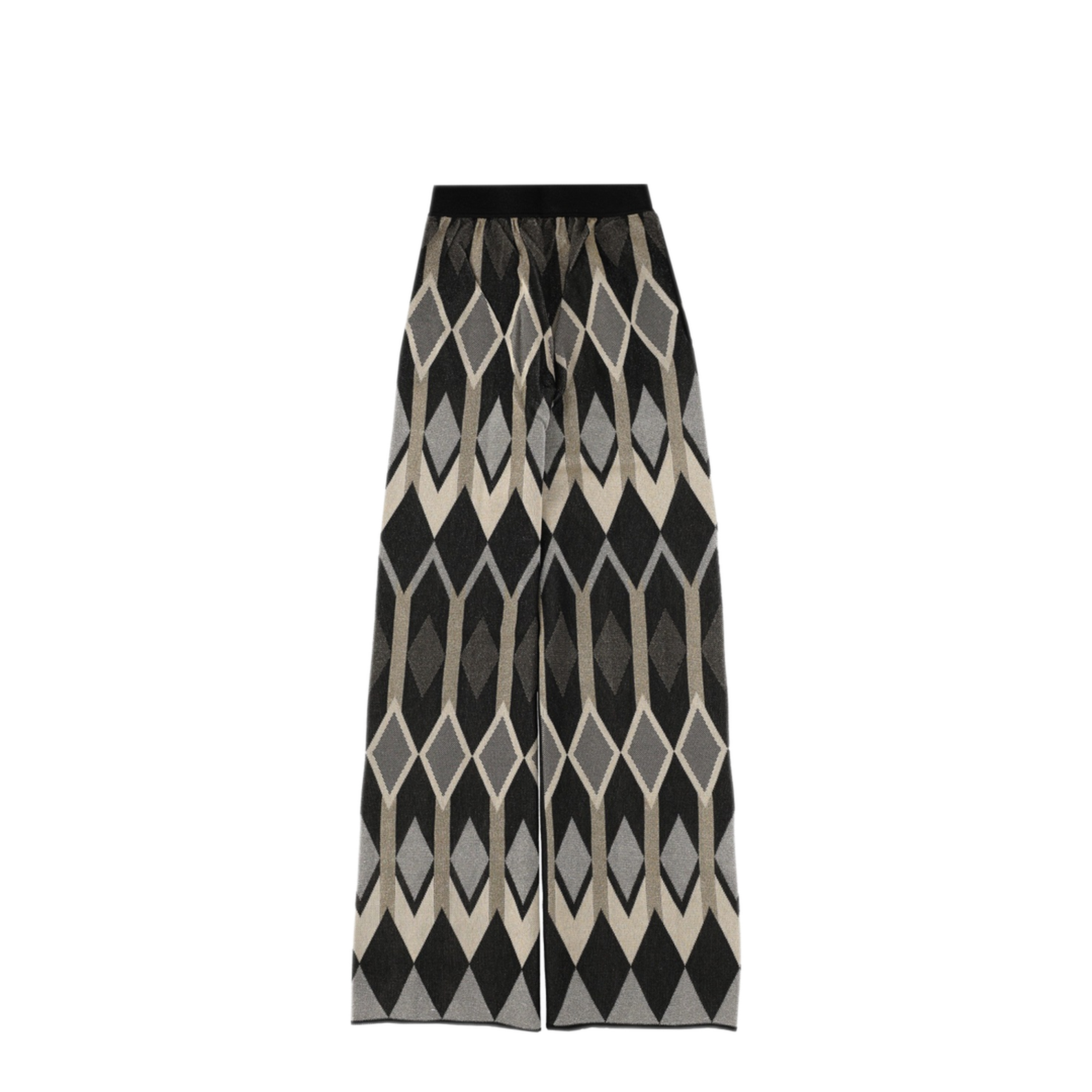 MAYFEYR - CIRCUS HOTEL - Pants With Geometric Lam Jacquard Design - H5WH06MSC01