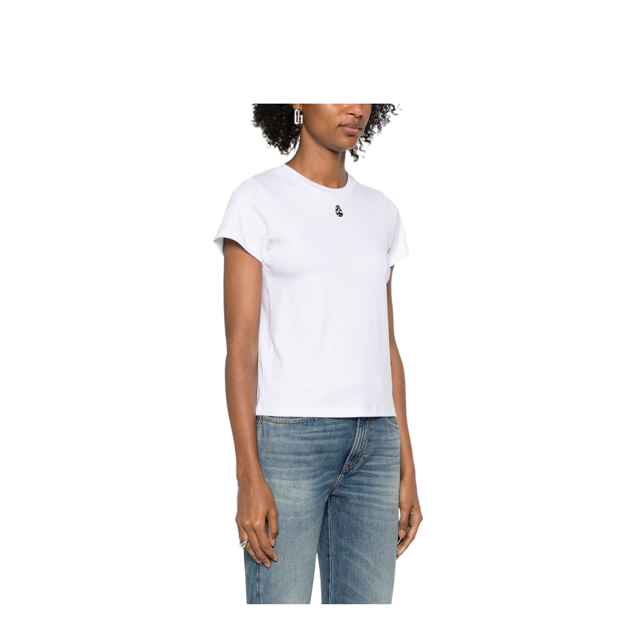 T-Shirt with Embellished Skull