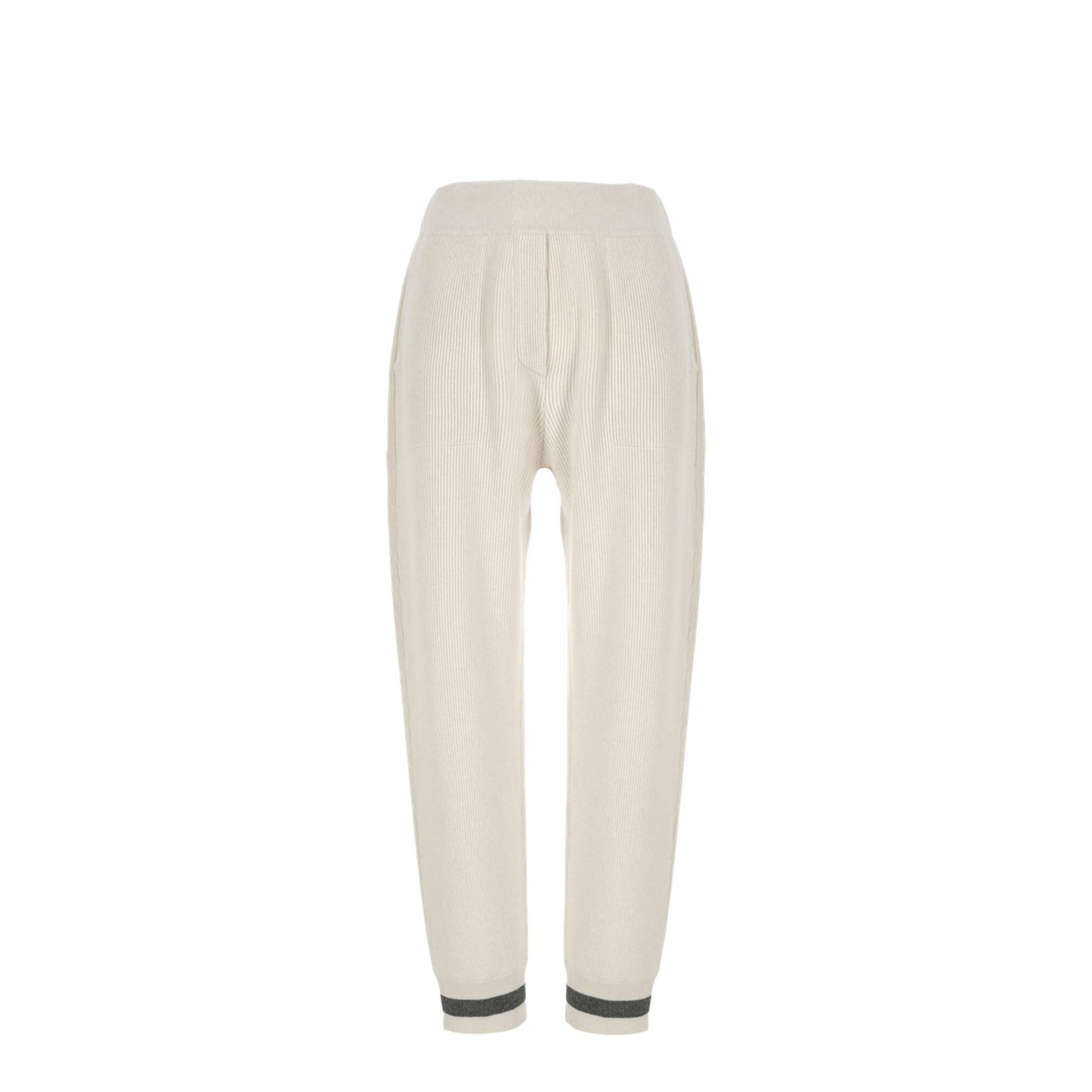 English Rib Cashmere Knit Trousers