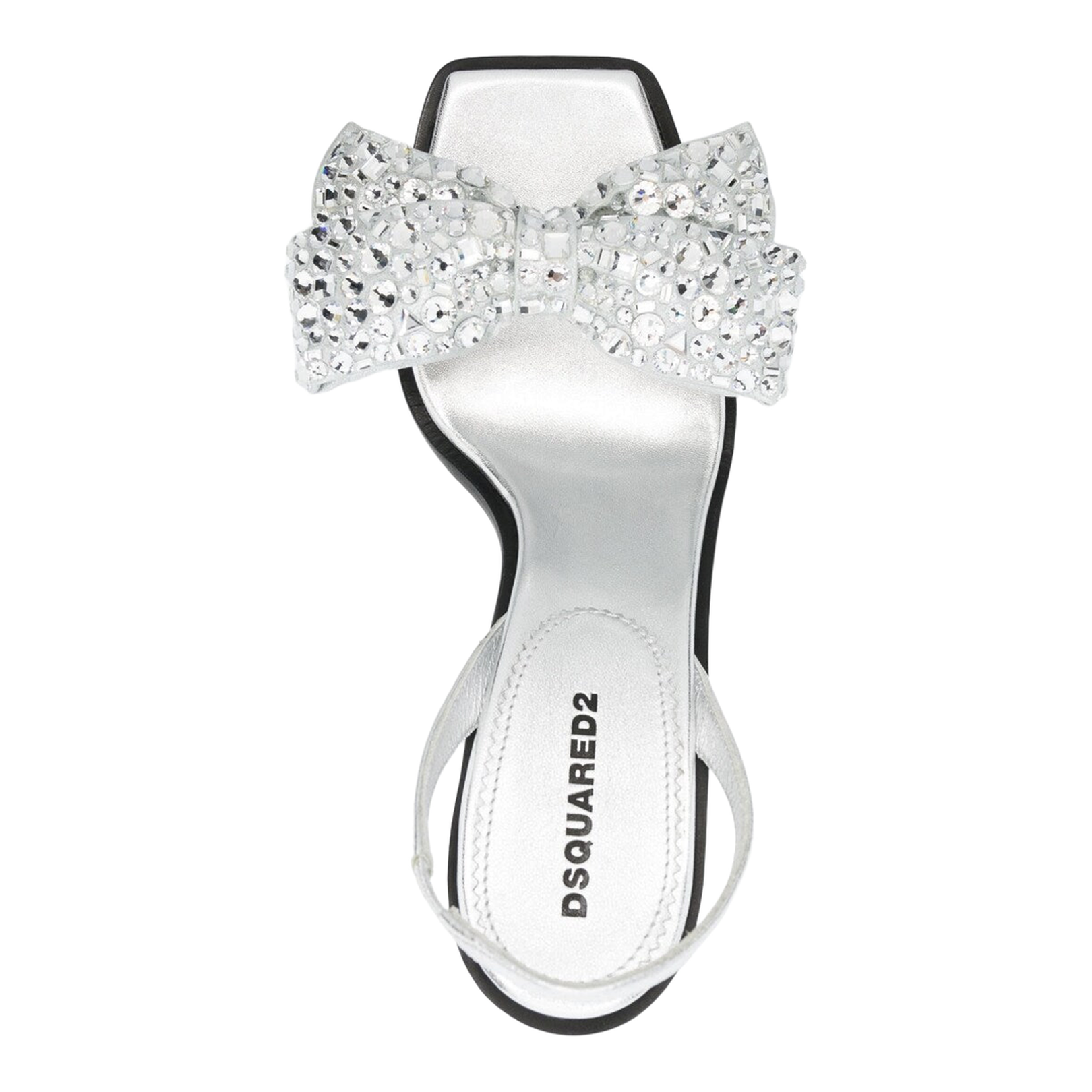 Bow-Detail Square-Toe Sandals