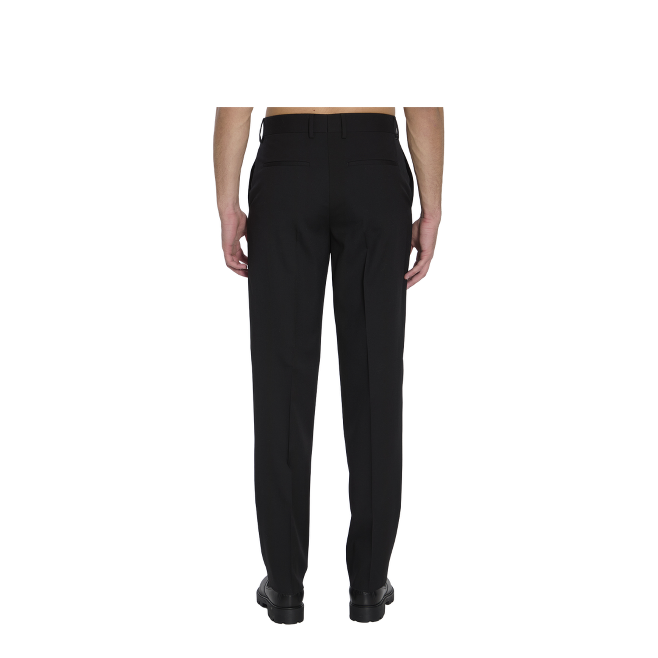 Black Wool Trousers