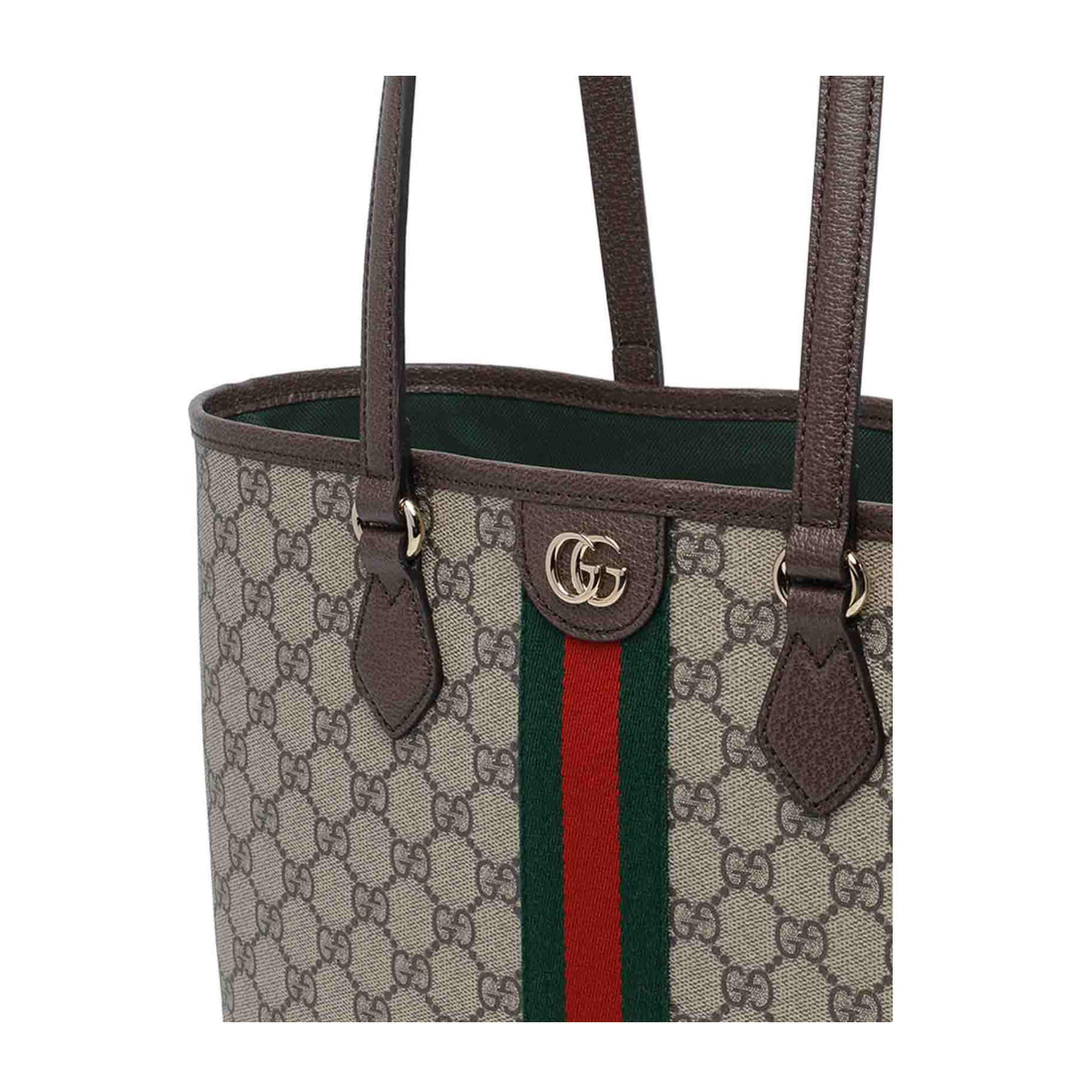 Ophidia Medium Tote Bag in Beige and Brown GG Fabric