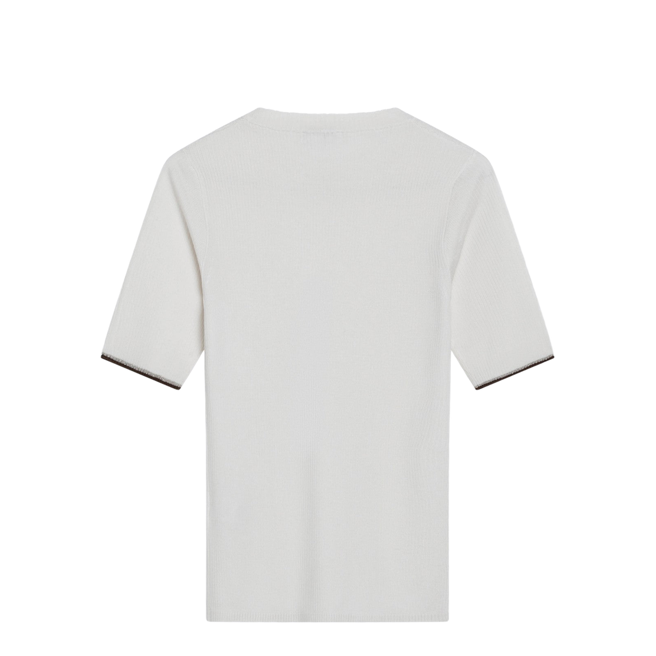 White Cashmere and Silk Knit Top