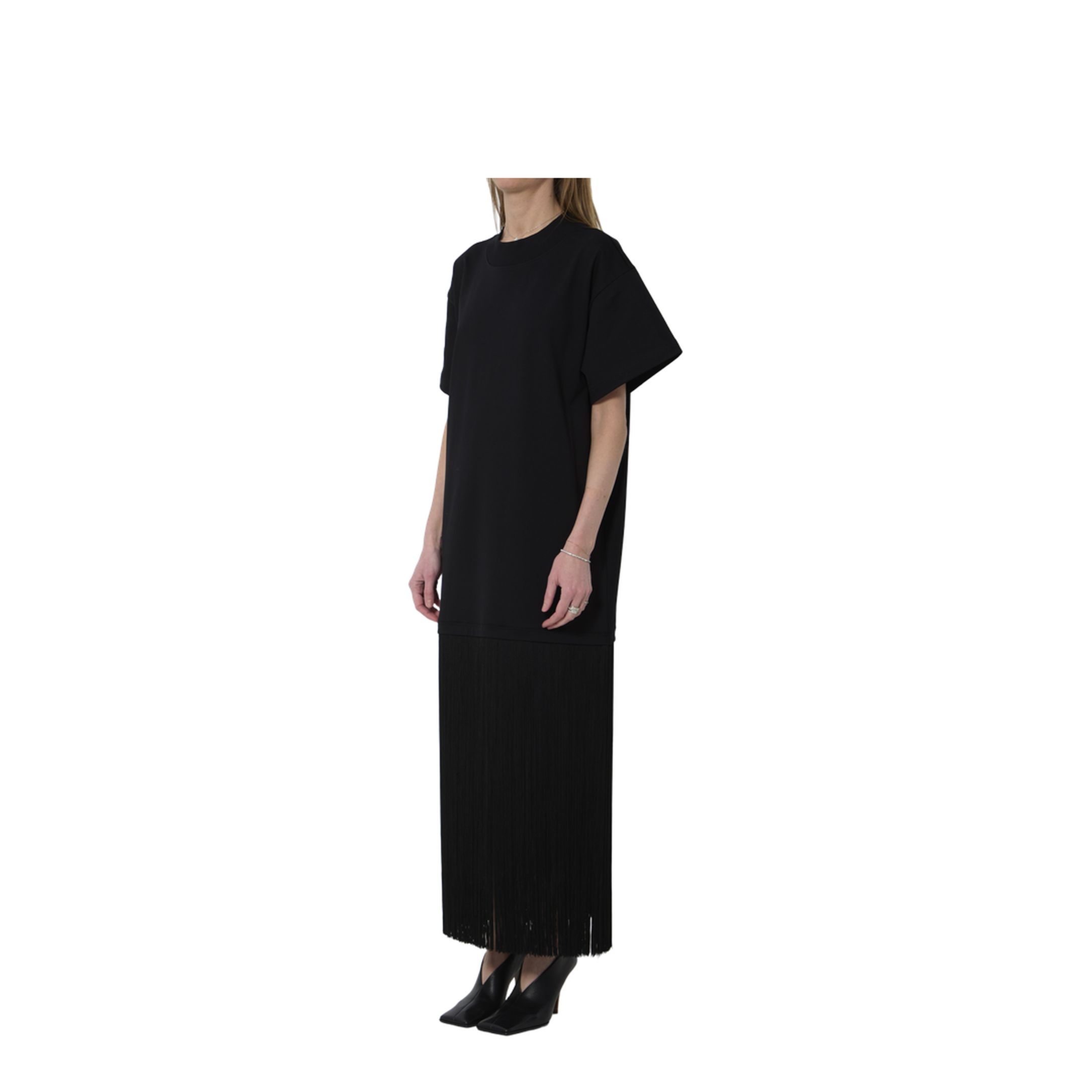 MAYFEYR - Alaia - Maxi Dress With Fringes - AA9I0029J103C999