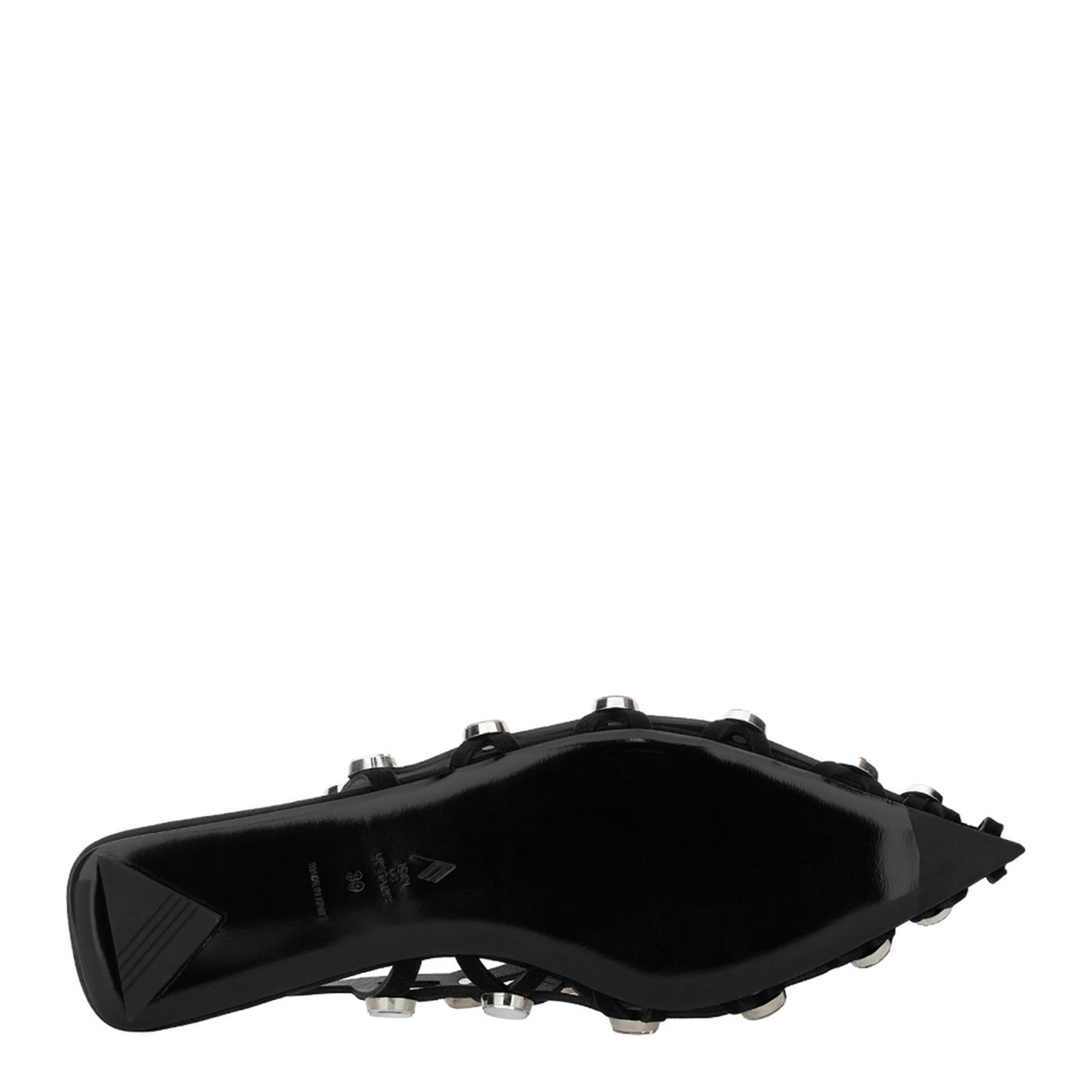Black Grid Ballet Flats