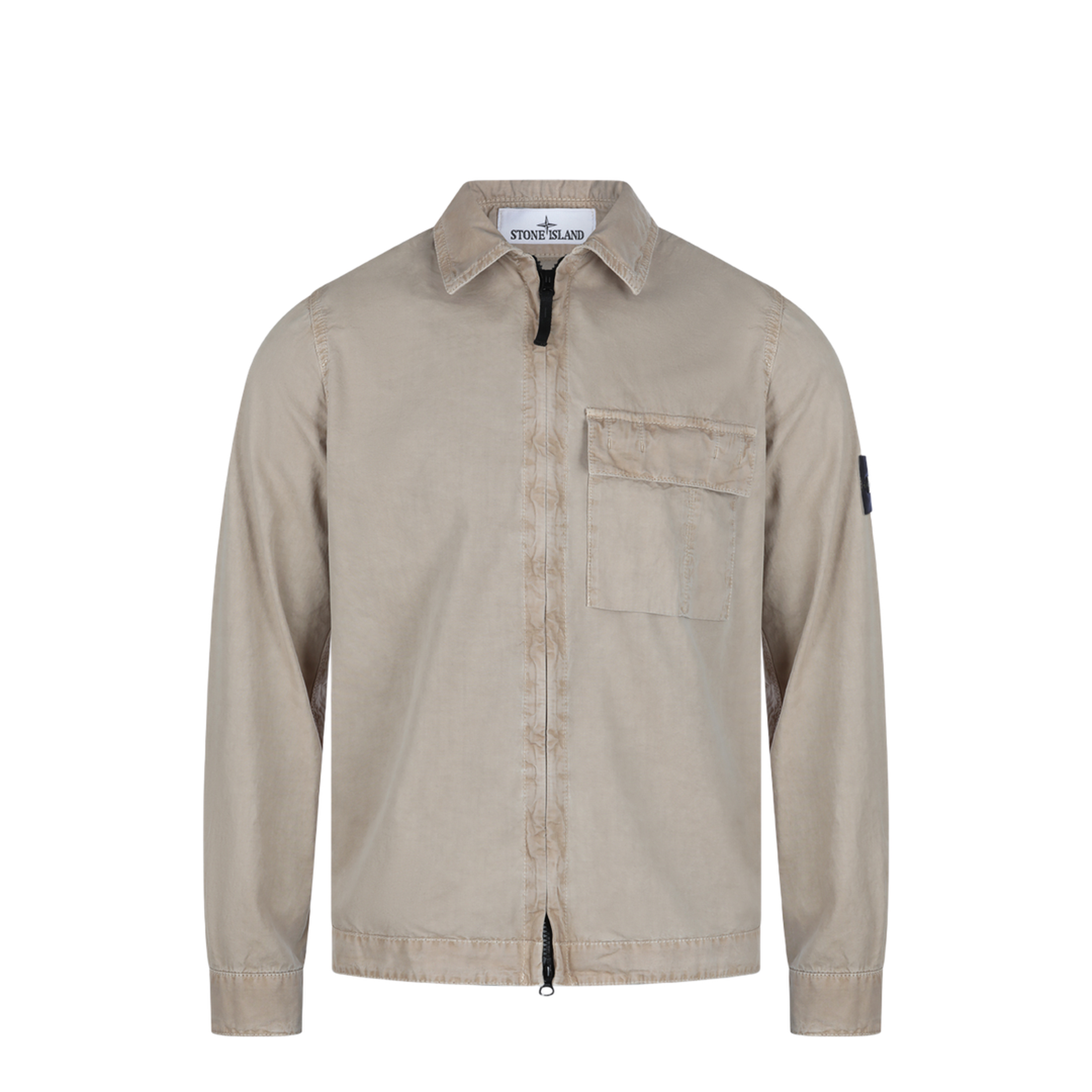 Brushed Organic Cotton Canvas Overshirt