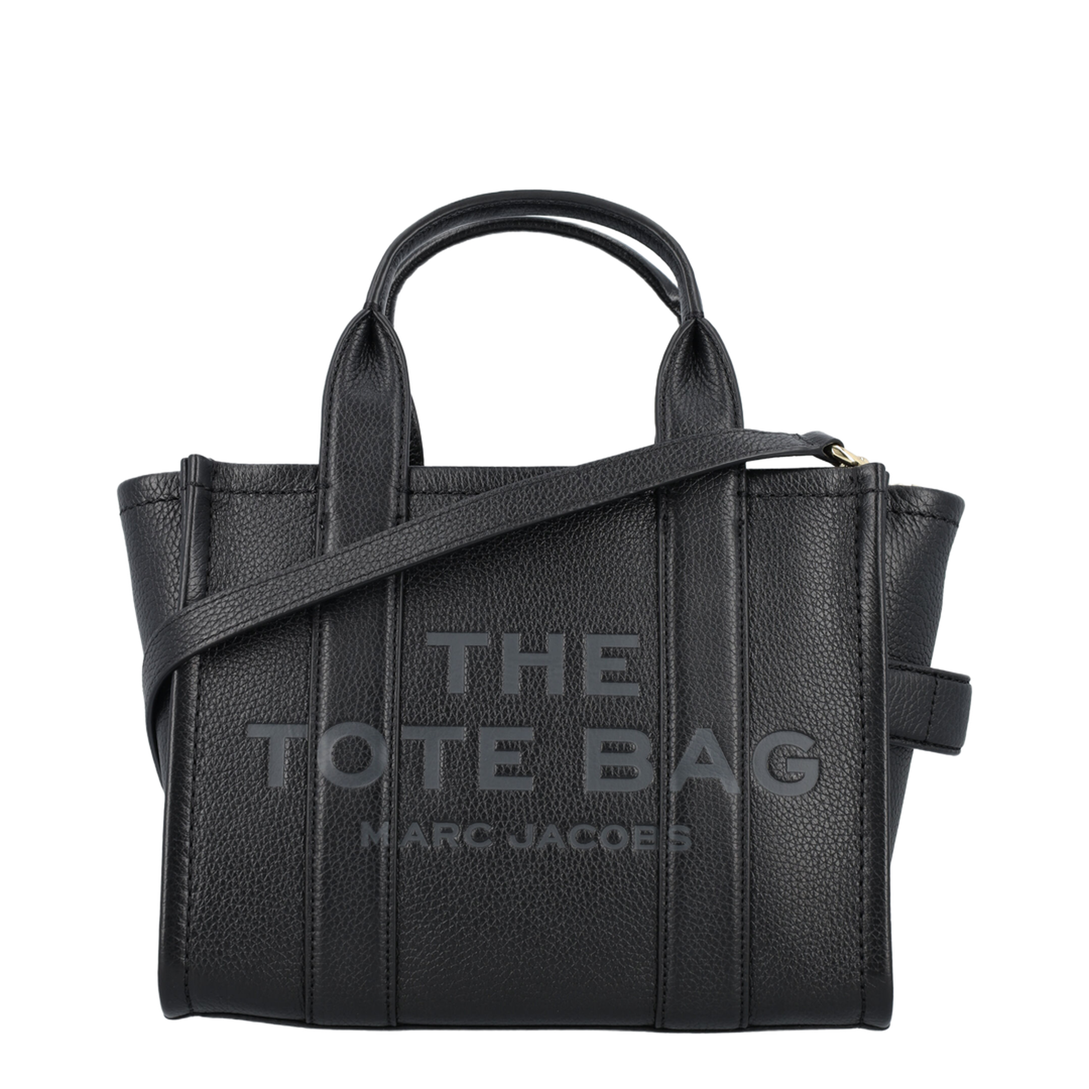 The Small Tote Bag Grainy Leather Bag in Black