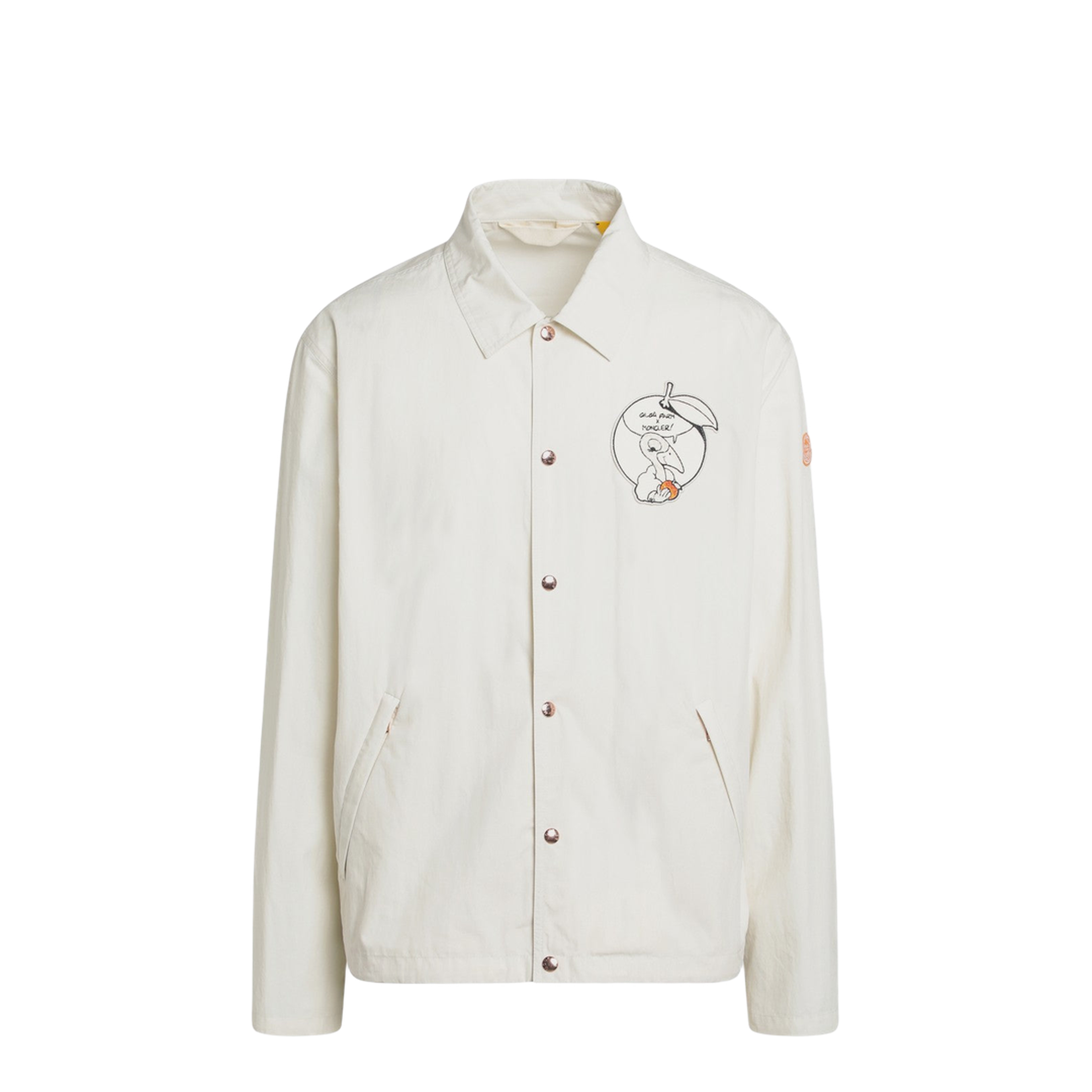 White Satsuma Shacket in Canvas and Nylon