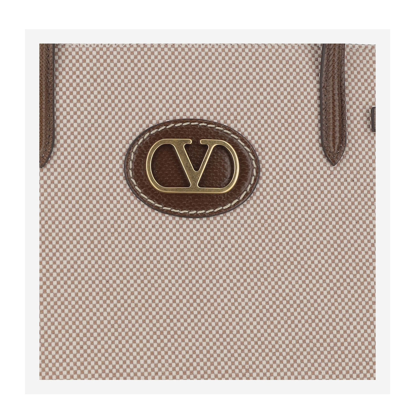 Medium "Antibes" Canvas Shopping Bag