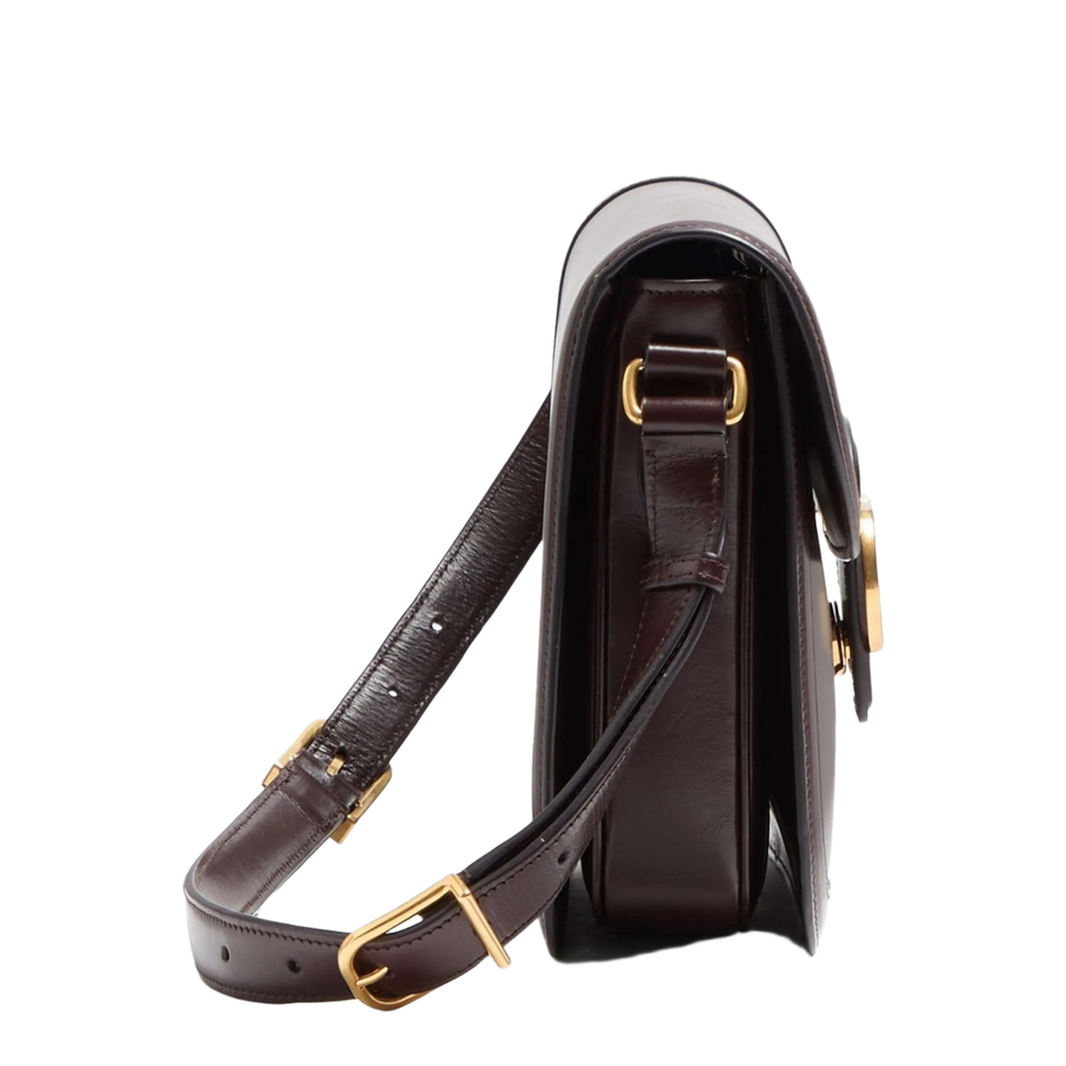 Dark Brown Leather 9to5 Shoulder Bag