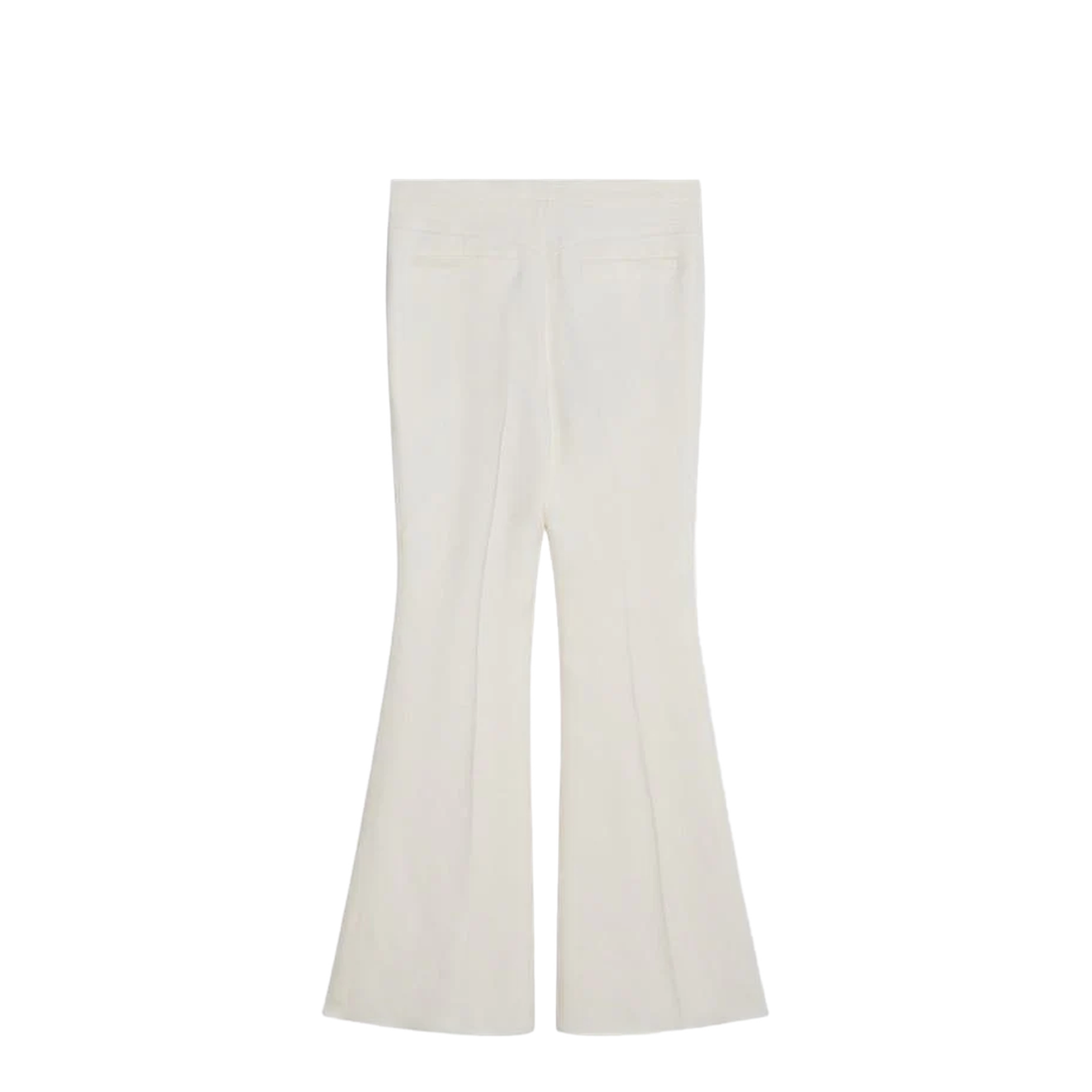 Flared Trousers In Ivory