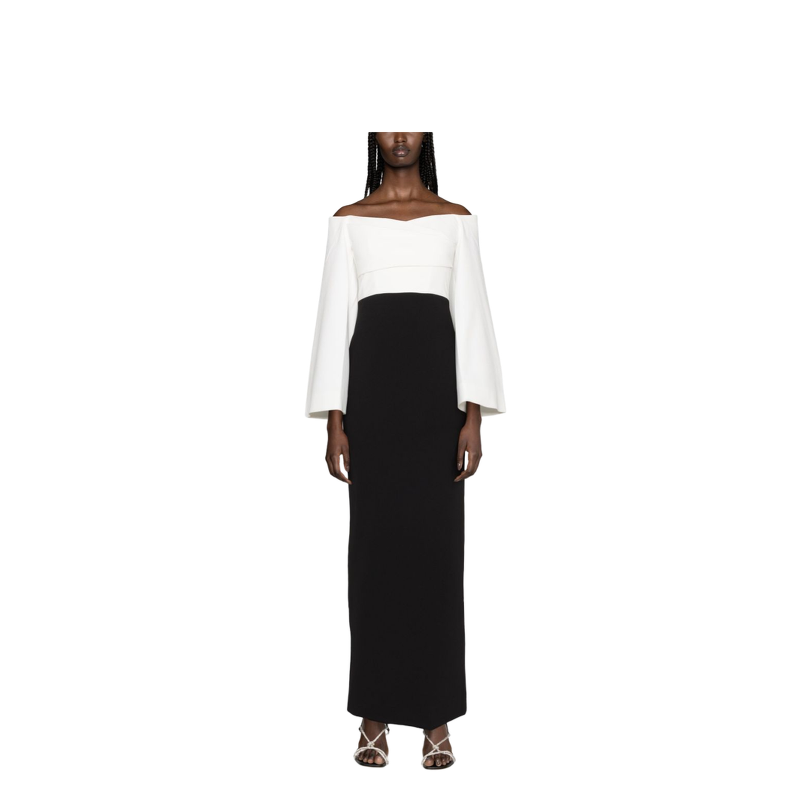 Eliana Wide-Sleeve Maxi Dress