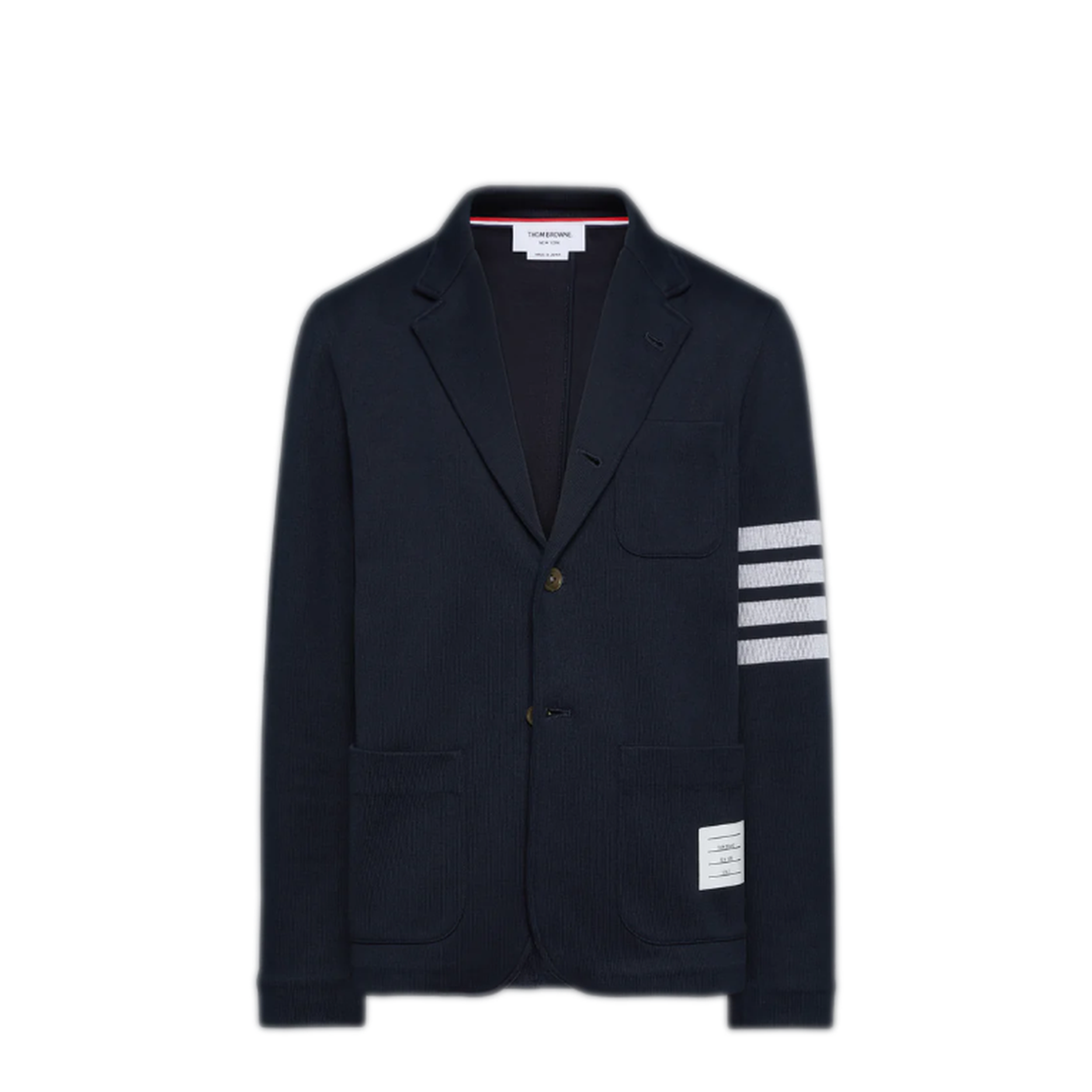 MAYFEYR - Thom Browne - Sack Jacket In Double Face Knit W/ Eng 4Bar - MJT575A07545415