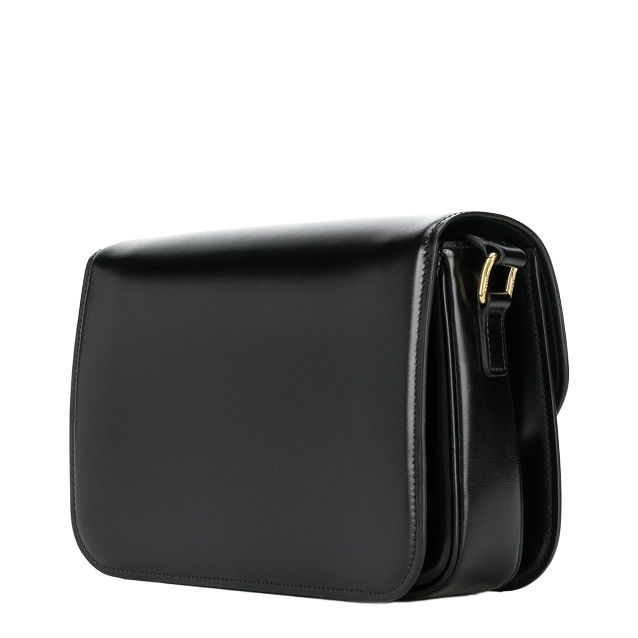 Classique Triomphe Bag in Shiny Calfskin - Black