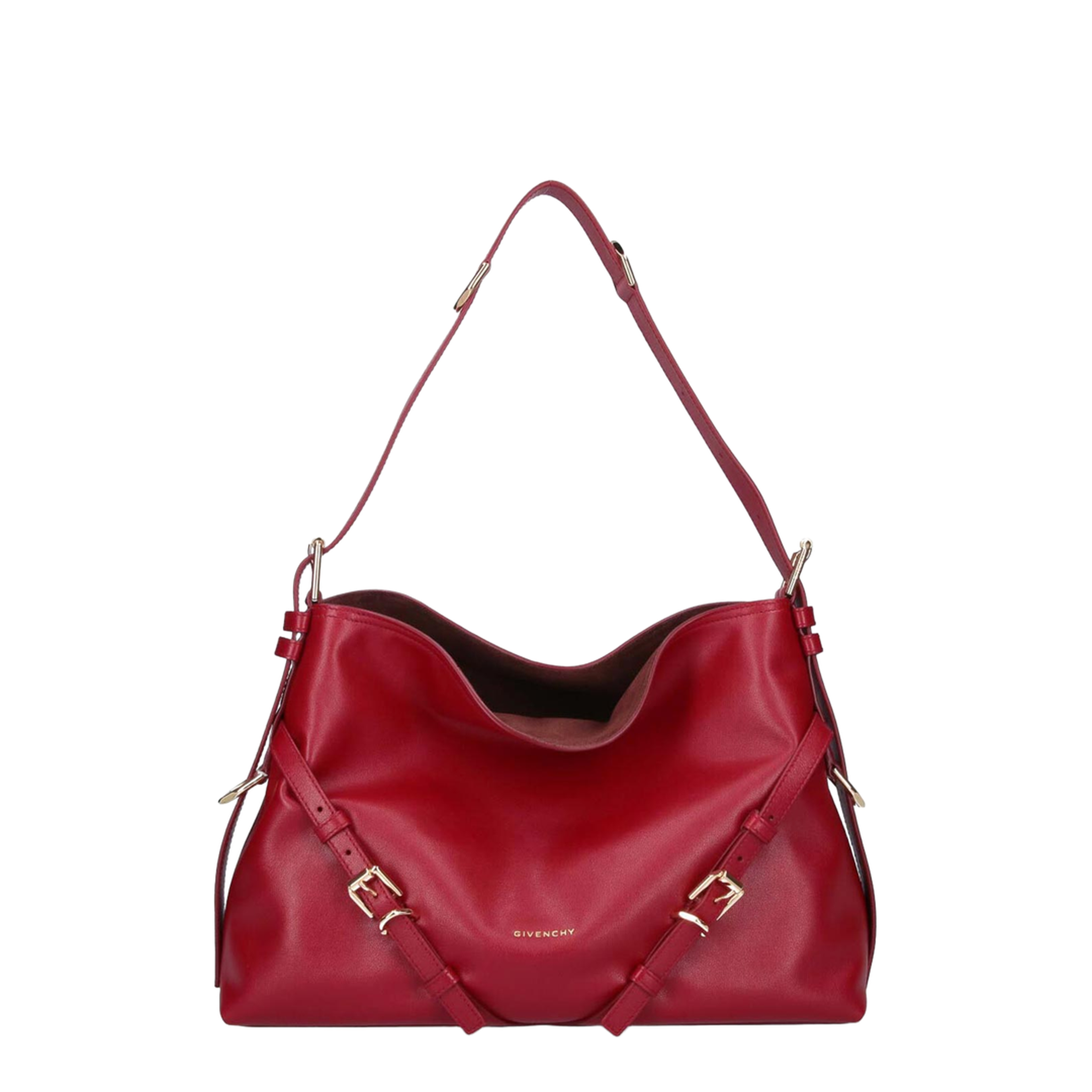Medium Voyou Bag in Shiny Leather