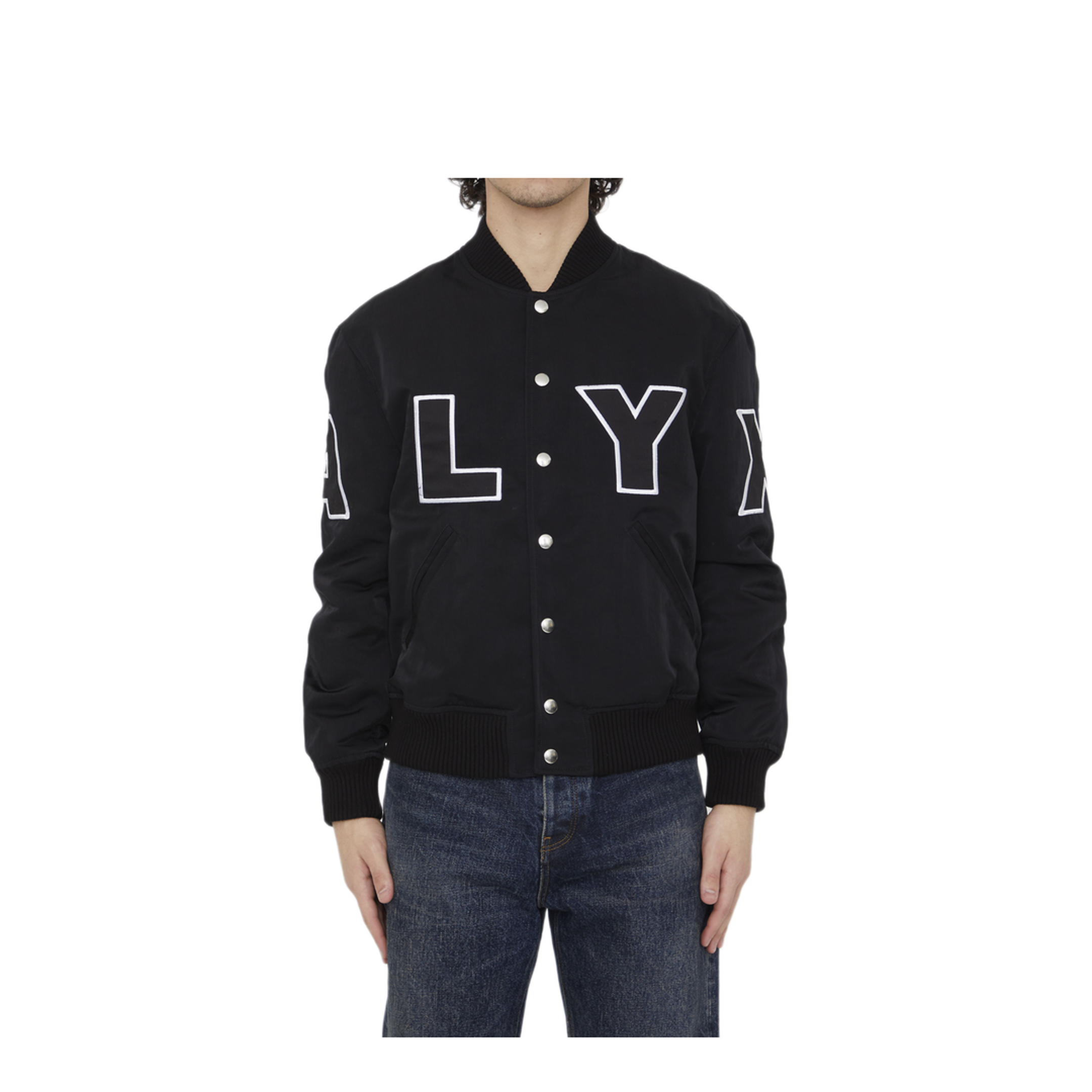 MAYFEYR - Alyx - Logo Varsity Bomber Jacket - AAMOU0377FA01BLK0001