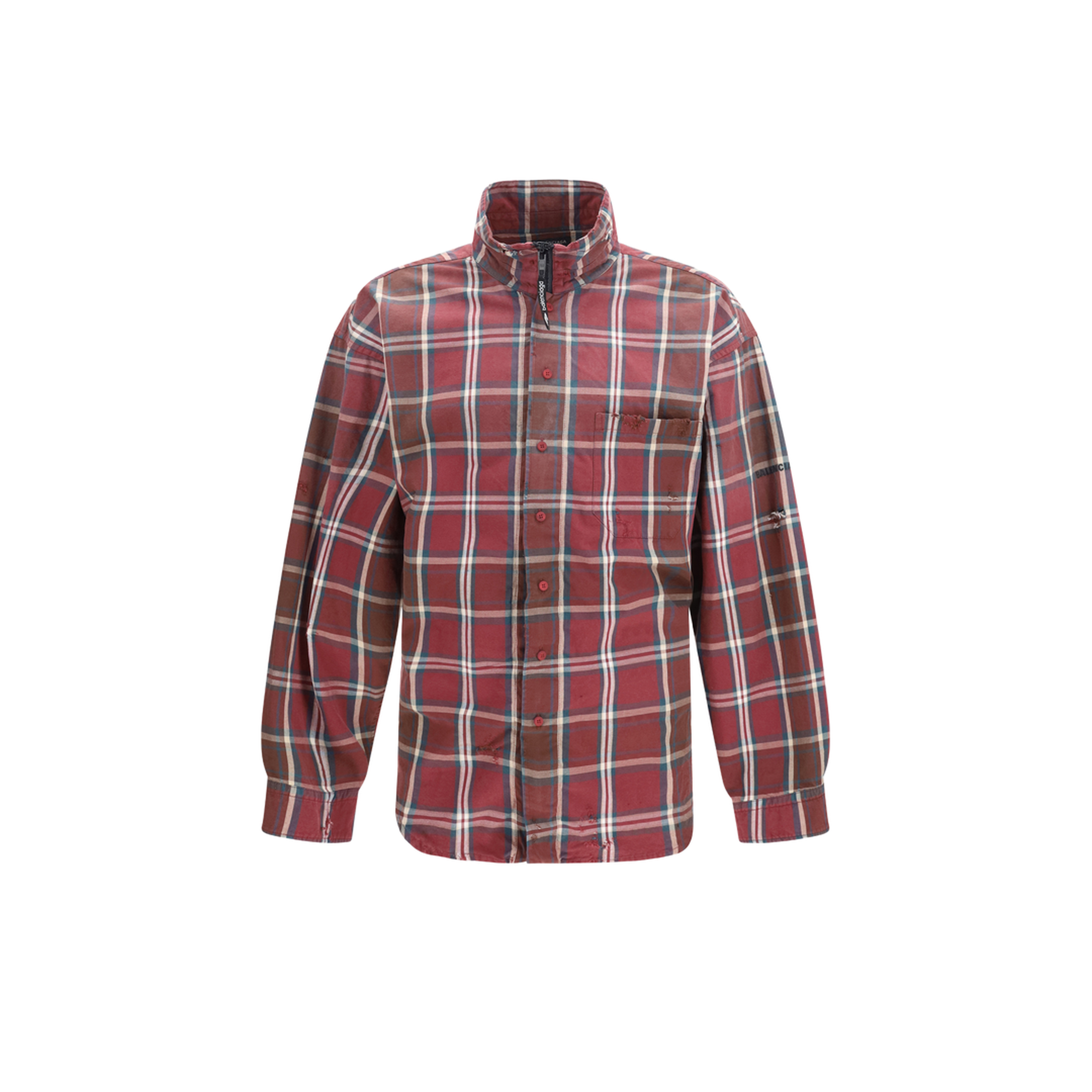 MAYFEYR - Balenciaga - Zip Shirt In Cotton-Blend Flannel - 850813TLM09