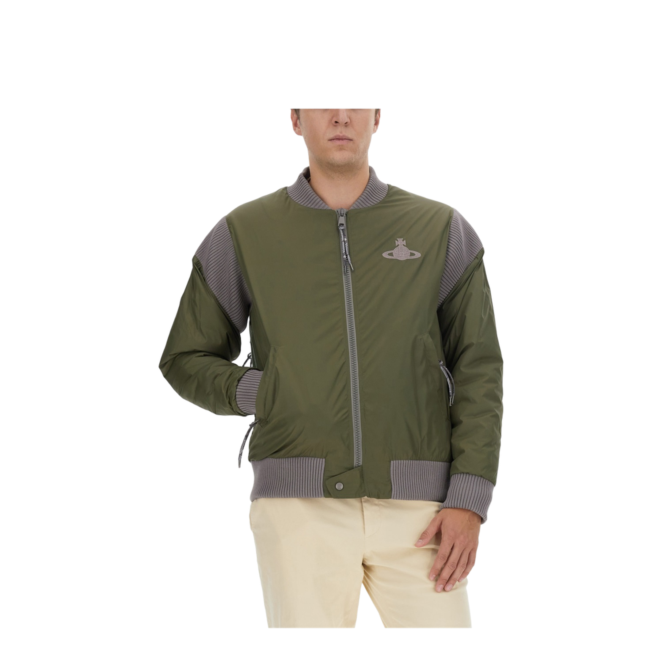 Bomber Jacket With Logo