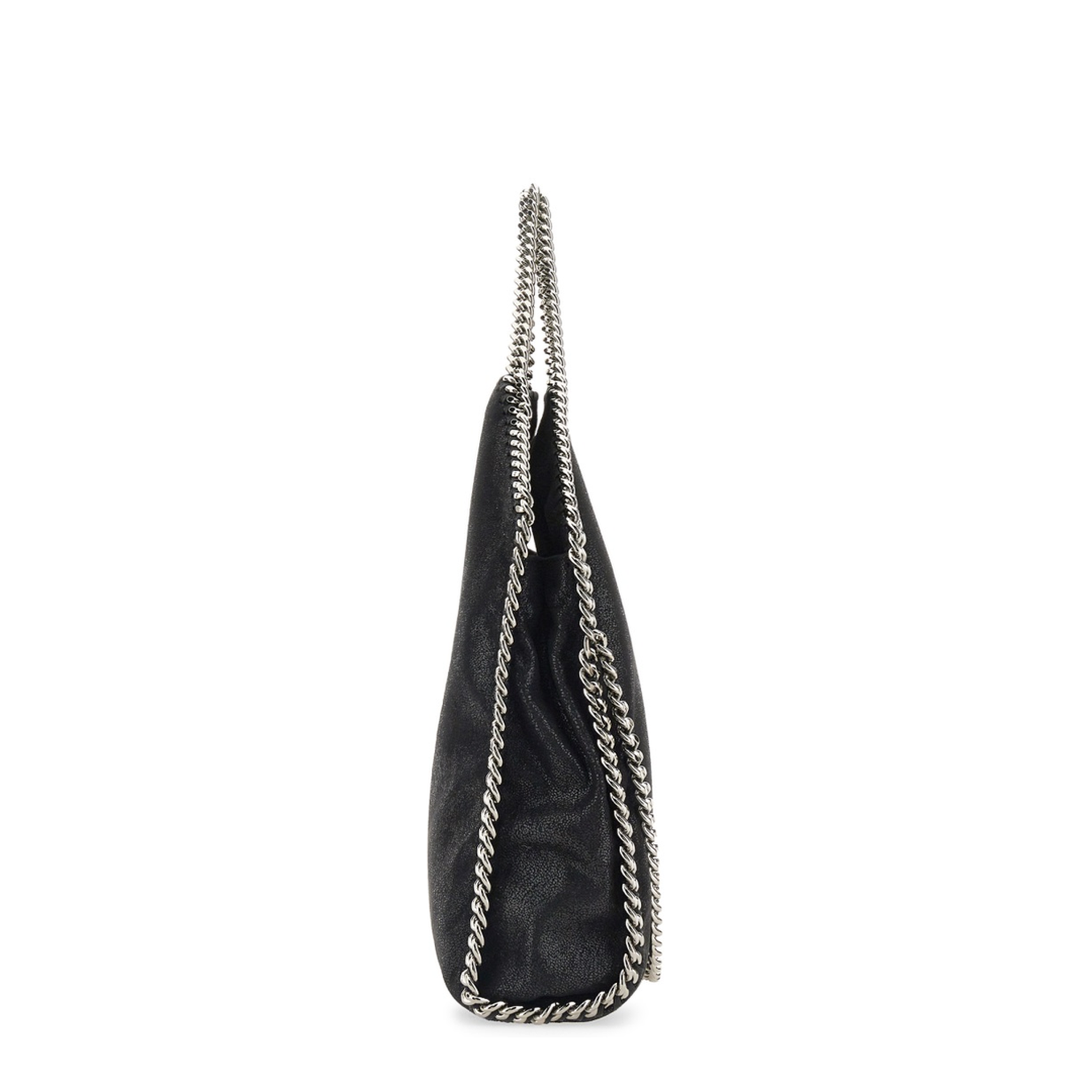 Falabella Fold-Over Shaggy Deer Tote Bag - Black