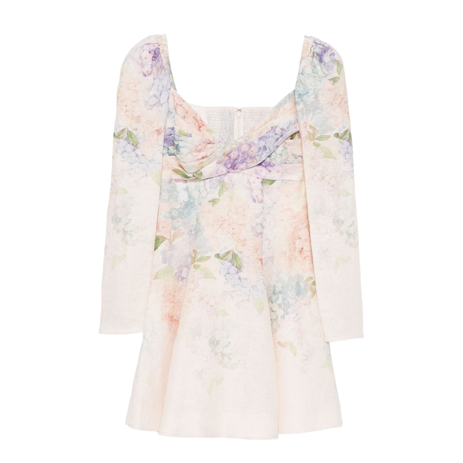Dawning Linen Floral Printed Mini Dress