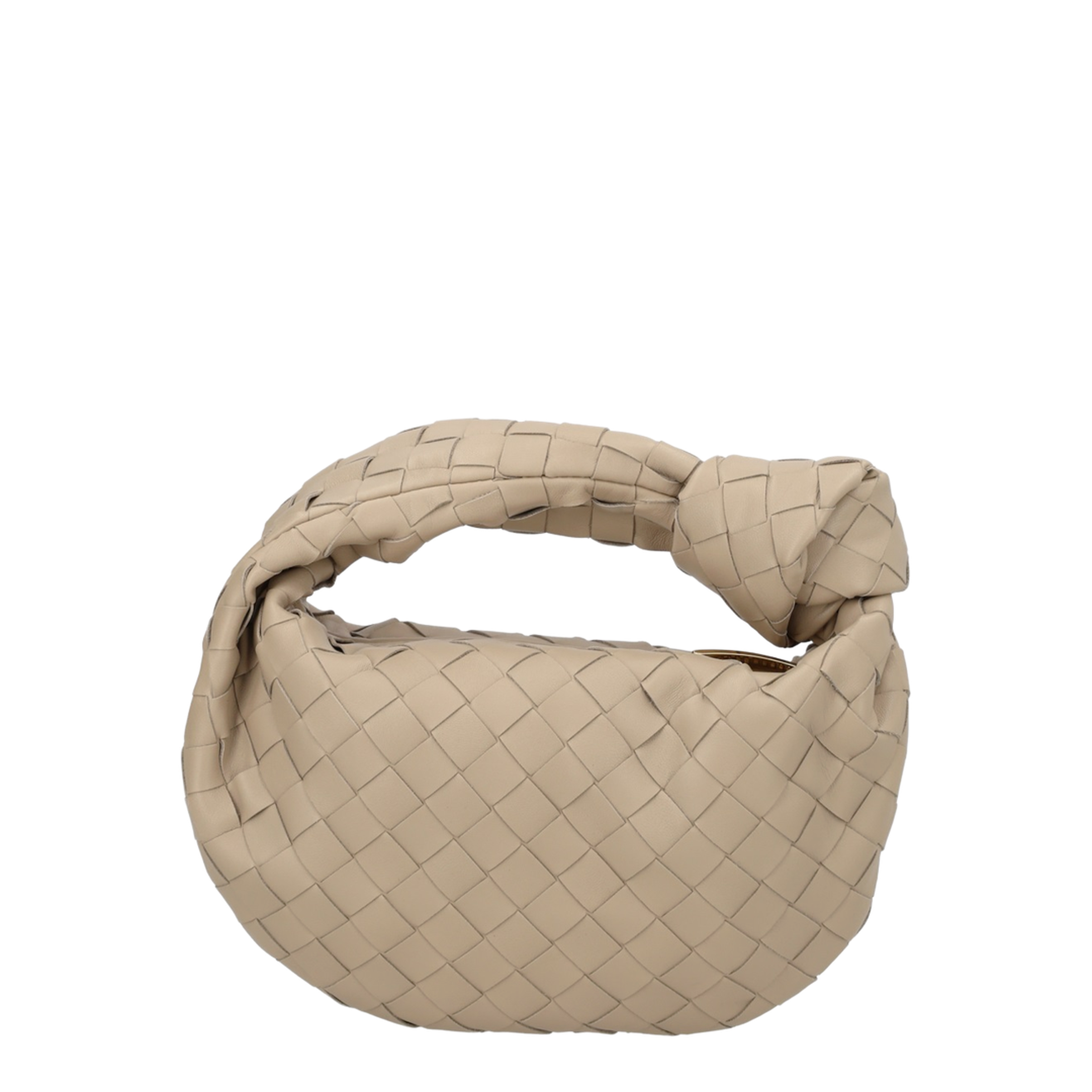 Jodie Mini Lambskin Top-Handle Bag - Ecru