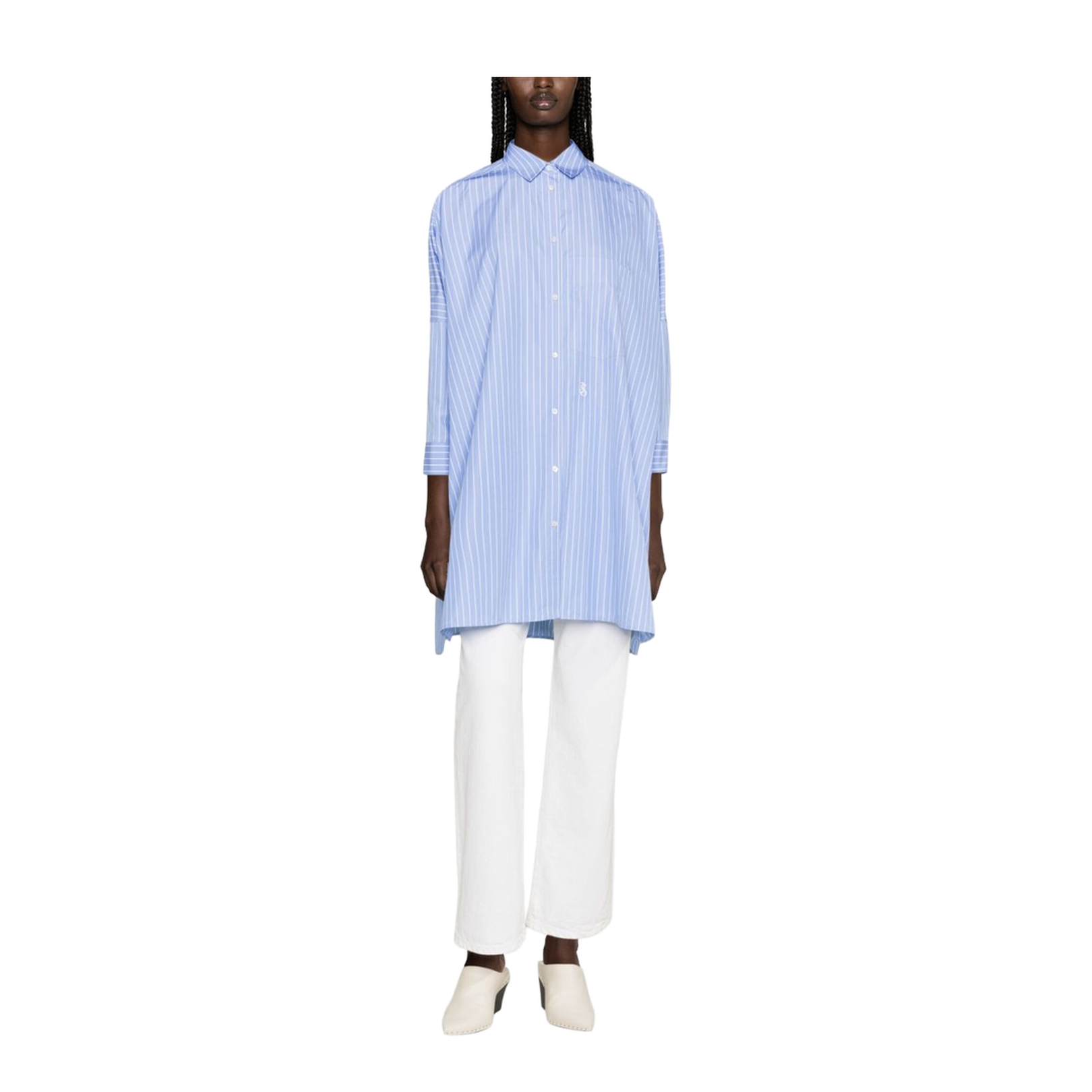 Clear Blue Multi-Way Stripe Shirt