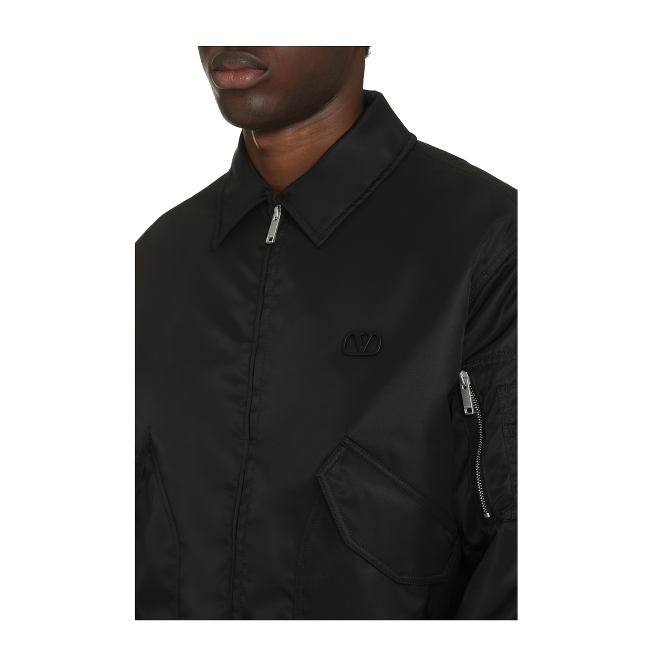 Nylon Bomber Jacket