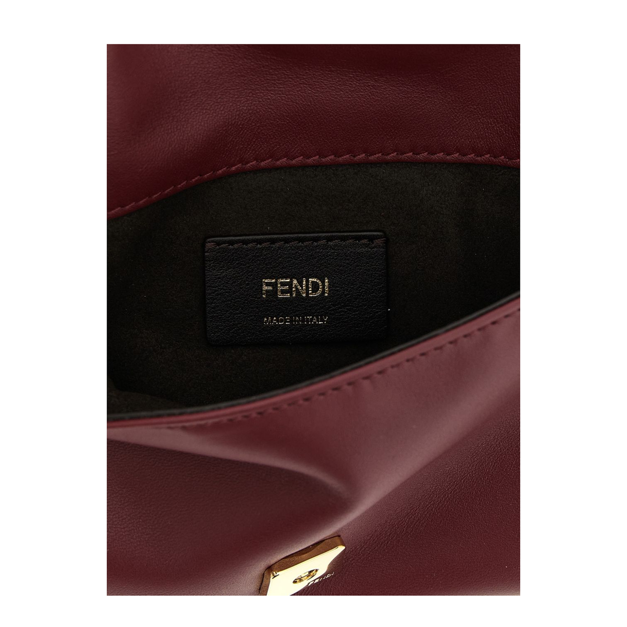 Medium Lambskin Pouch - Burgundy