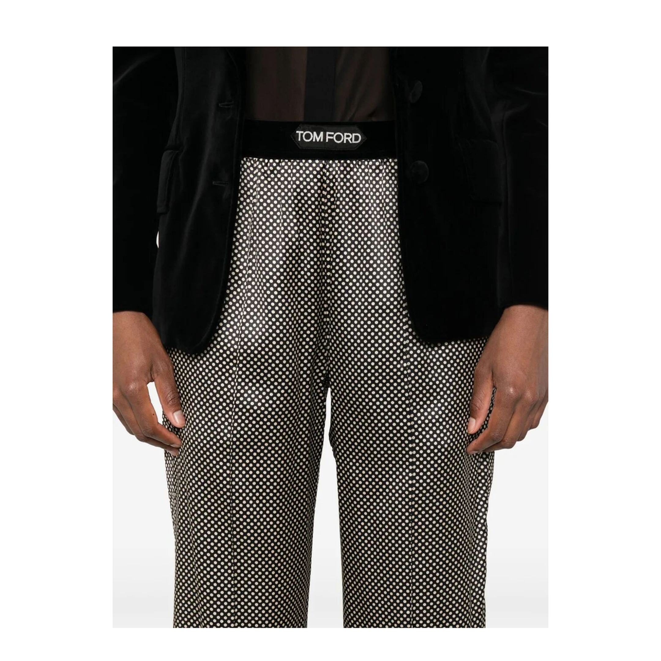 MAYFEYR - Tom Ford - Polka Dot Signature Silk Pj Pants - PAW397FAP236