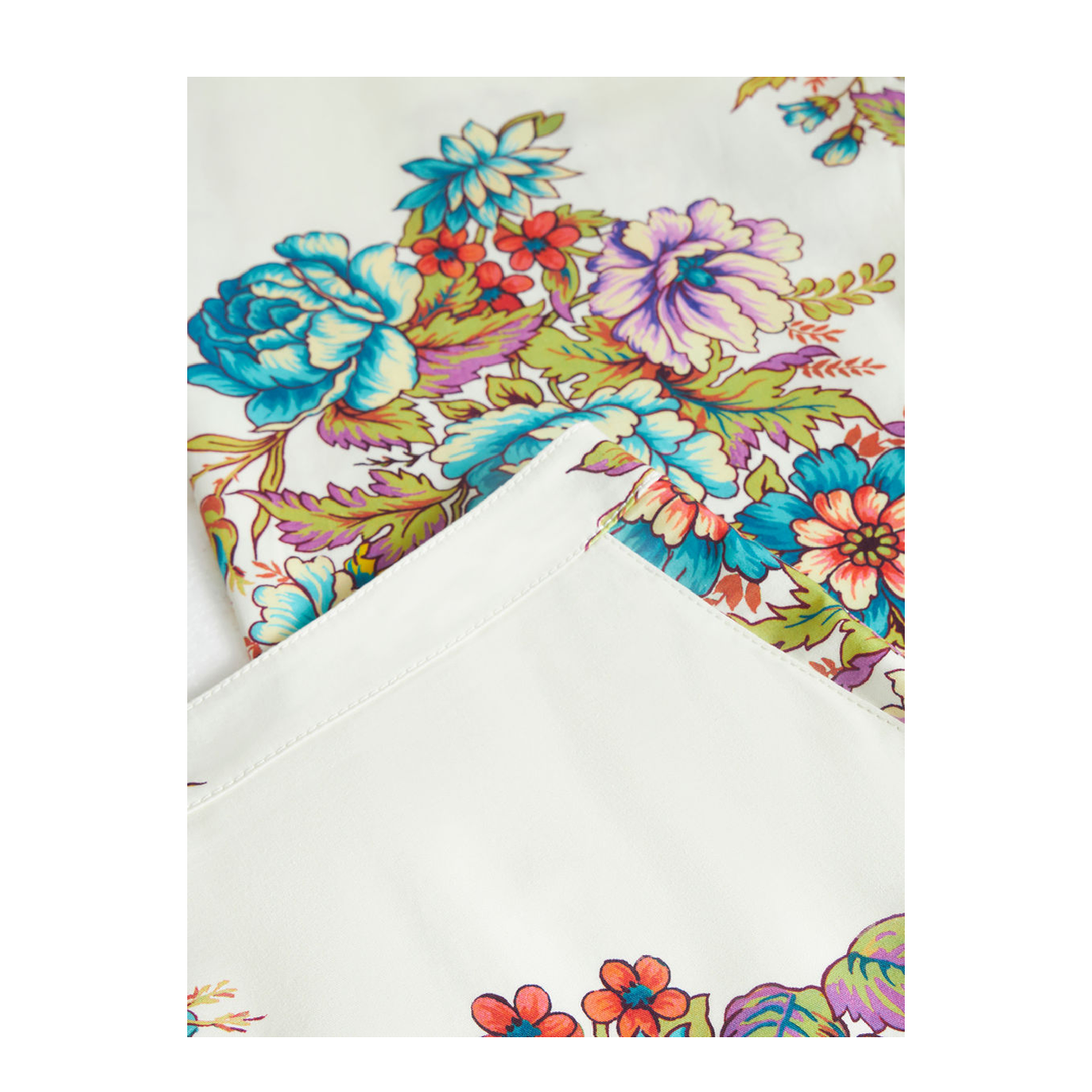 Floral Pattern Flared Pants