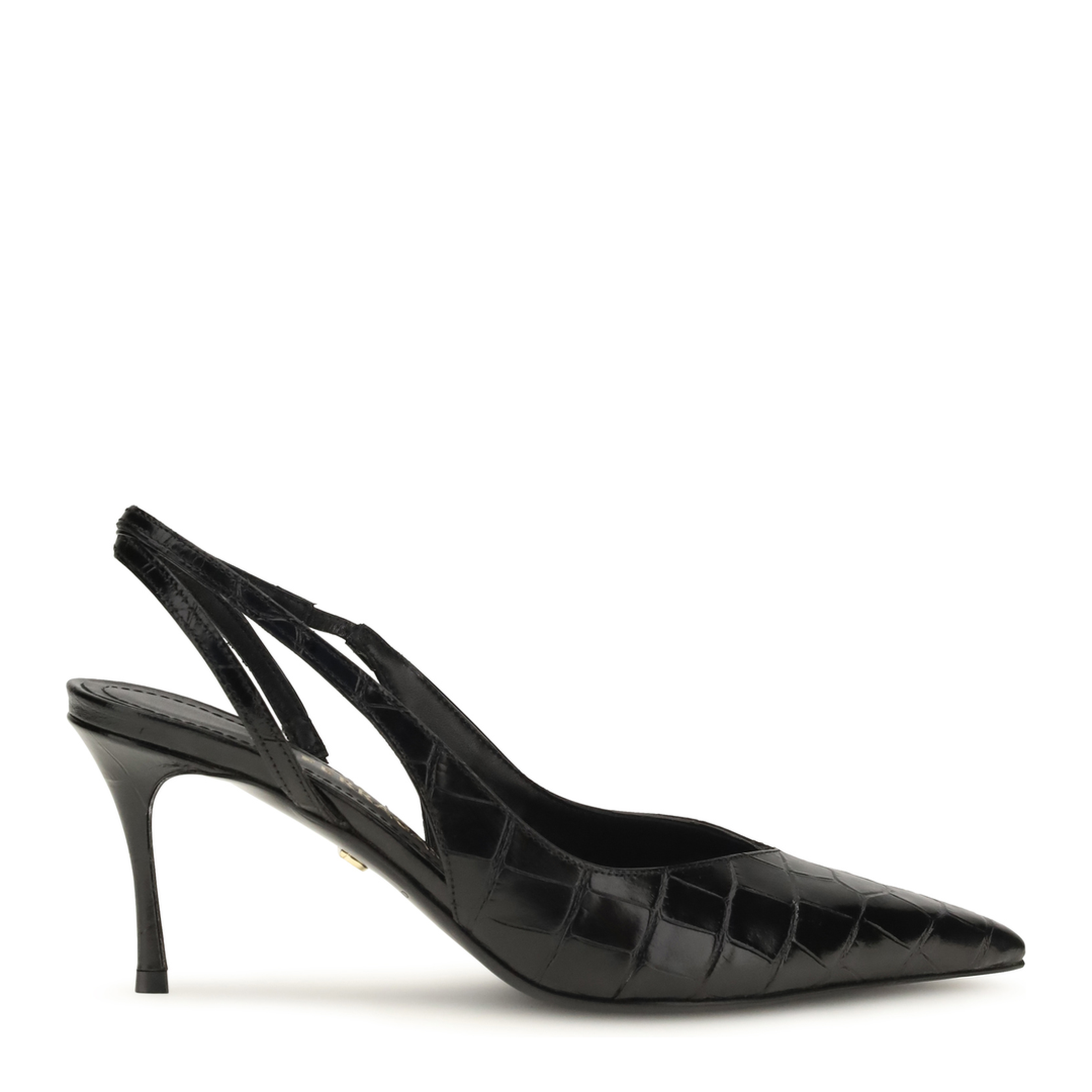 MAYFEYR - Ferragamo - Crocodile Effect Leather Slingback Pumps - 797305