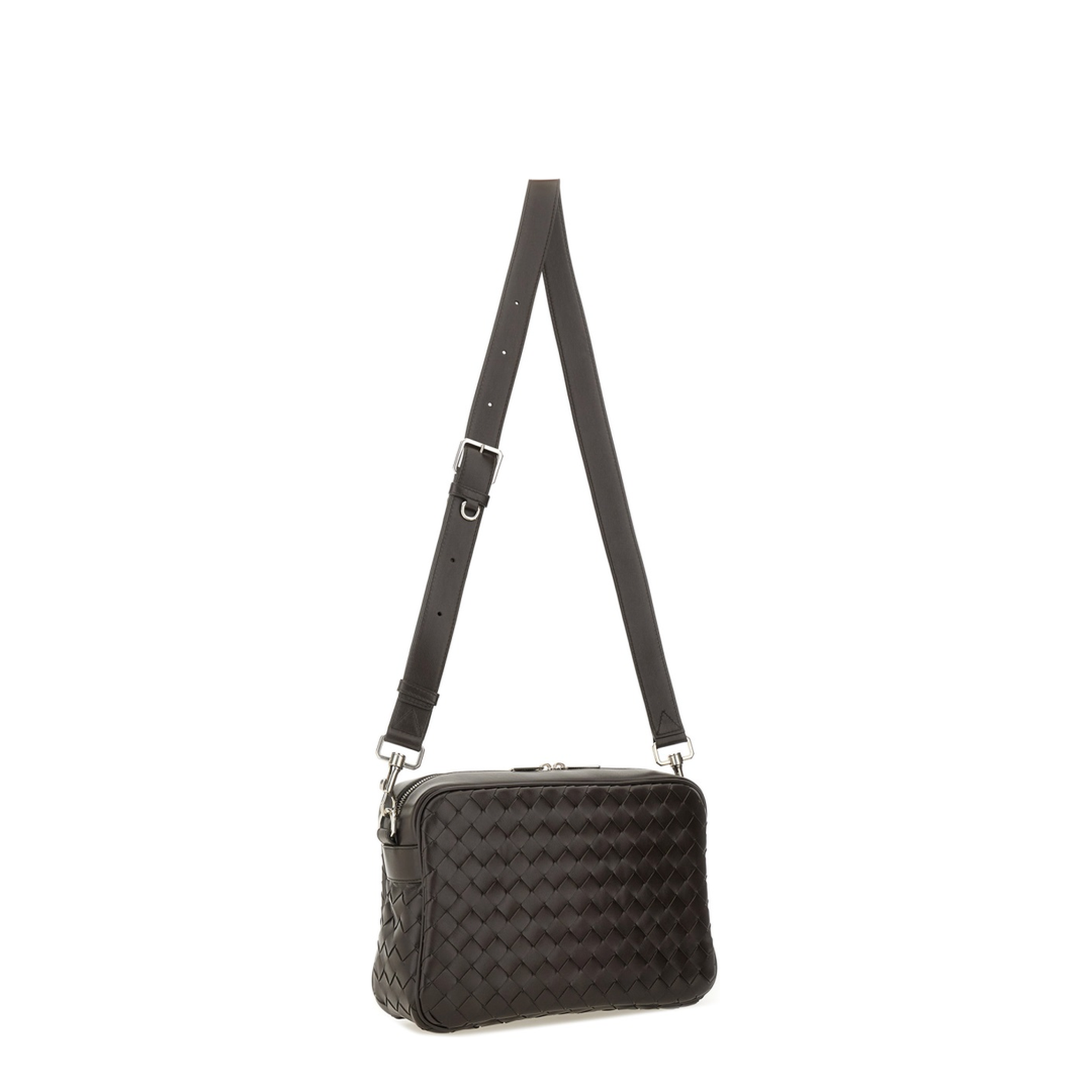 Intrecciato Leather Shoulder Bags - Brown