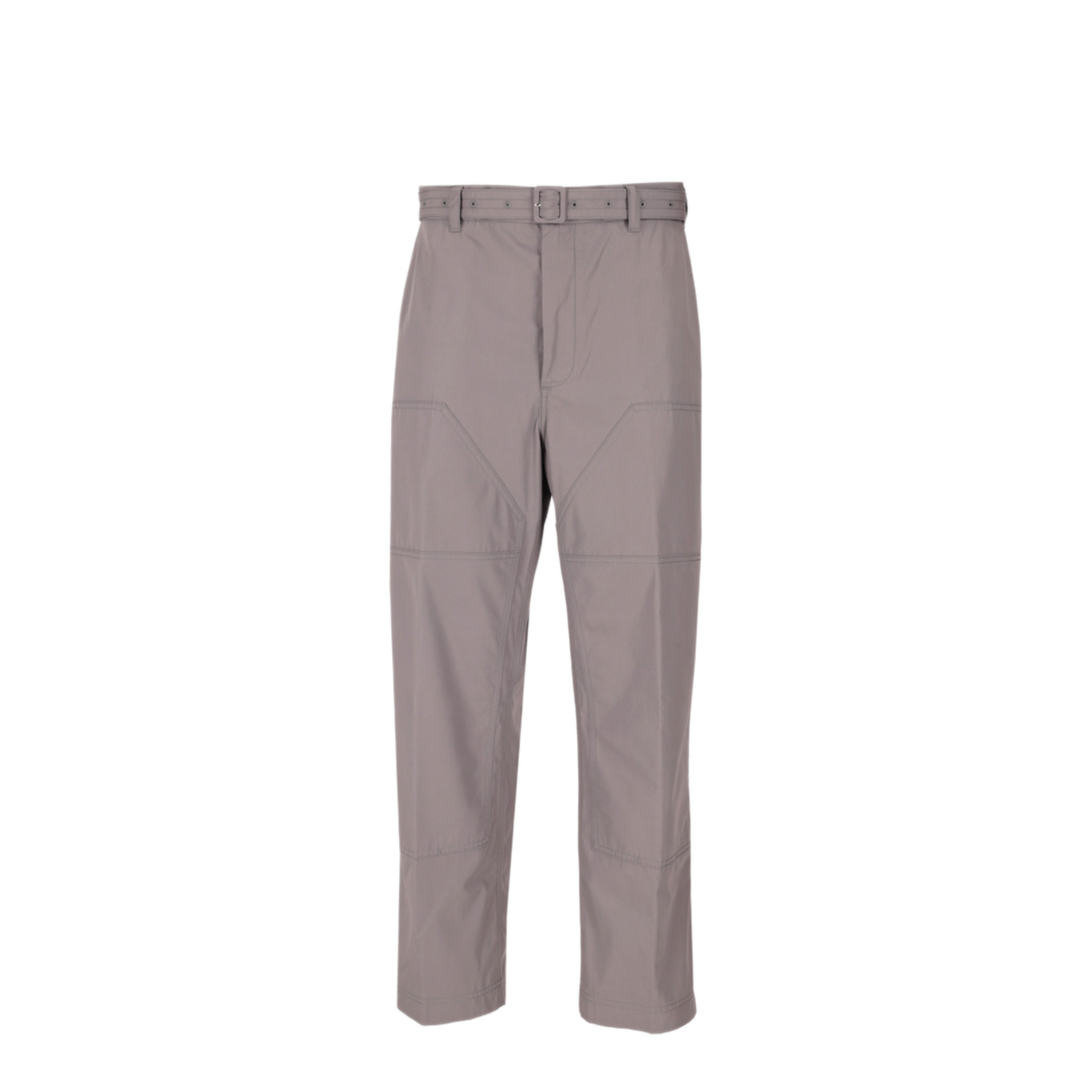 MAYFEYR - Thom Browne - Carpenter Pants W/ Detachable Belt In Wrinkle Free Cotton Suiting - MTU347AF1063035