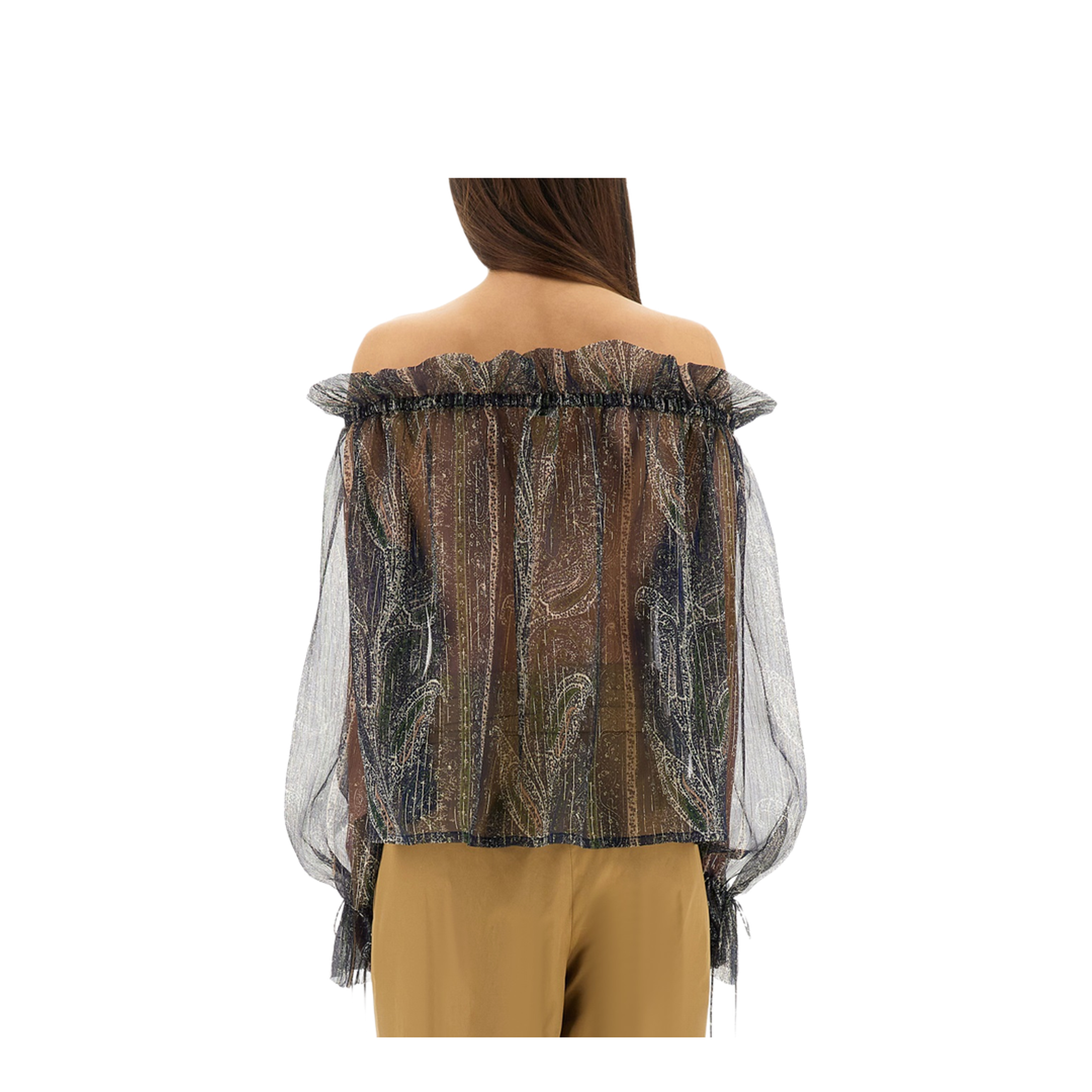 Lurex Silk Creponne Top