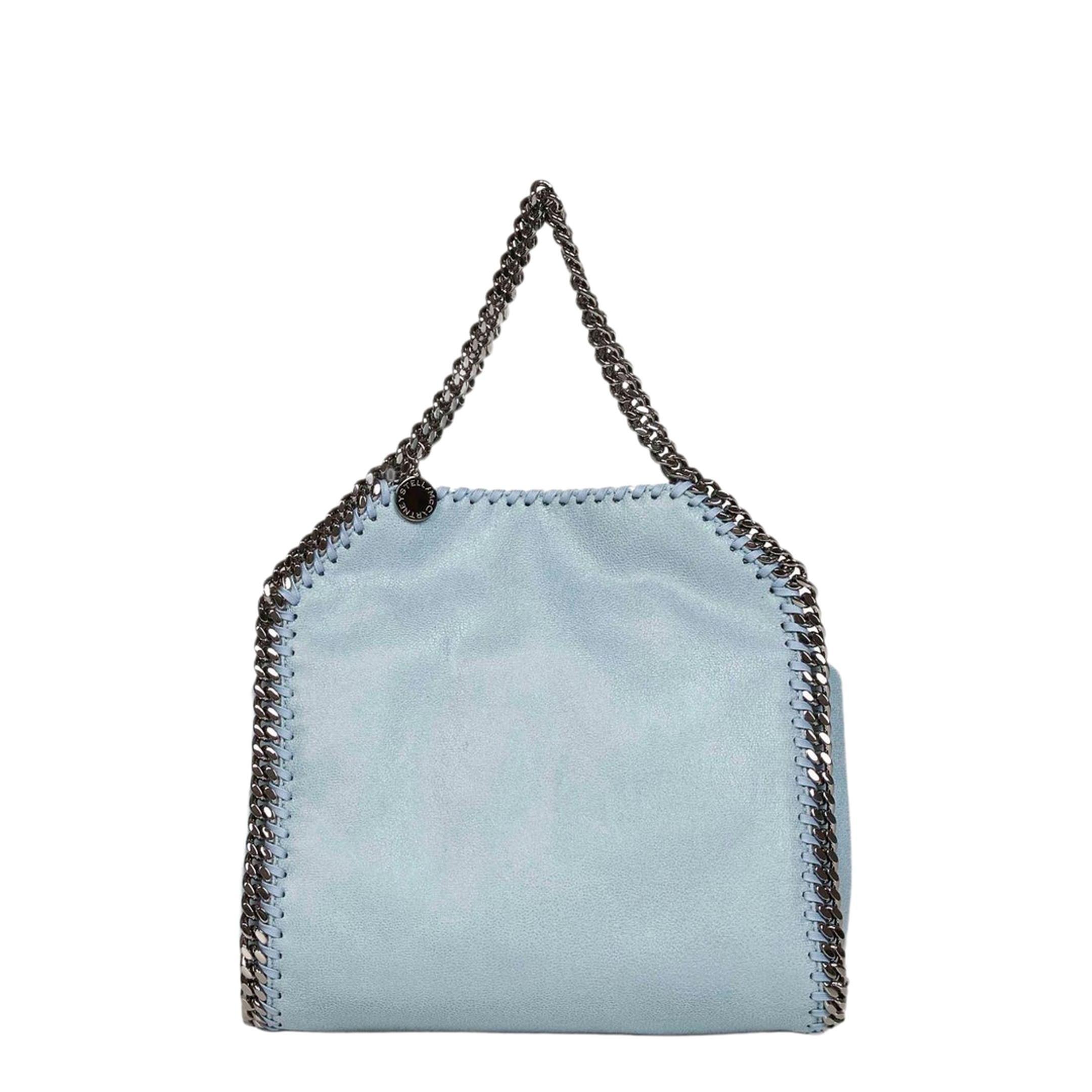 Falabella Mini Vegan Shaggy Deer Tote - Ice Blue